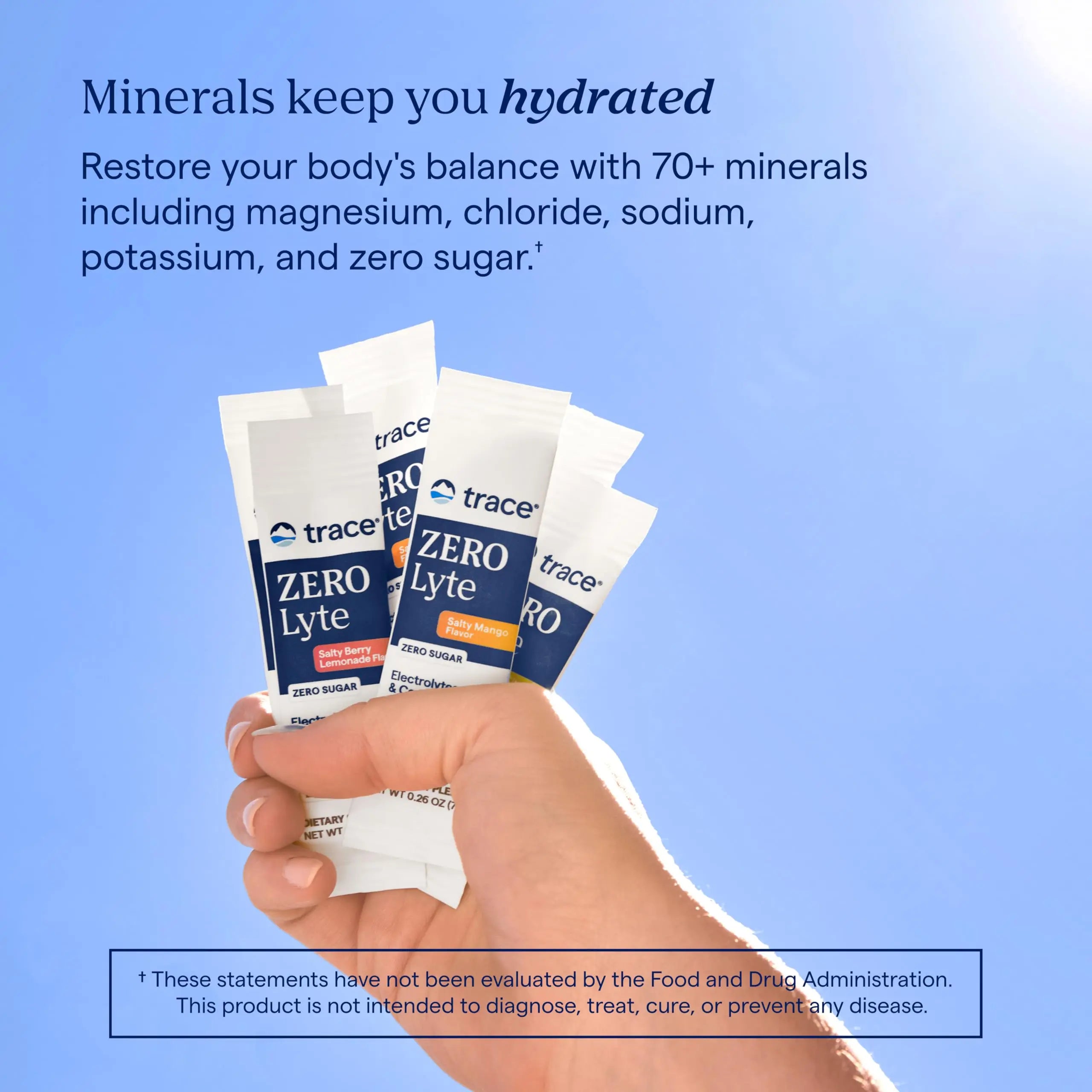 Trace Minerals ZeroLyte Salty Watermelon Flavor - Sugar Free Electrolyte Drink Mix - Supports Hydration, Energy, Stamina - Ancient Sea Salt, Trace Minerals uk supplements