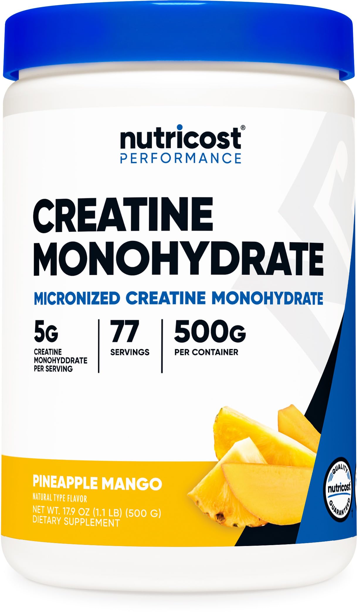 Nutricost Creatine Monohydrate Powder (Pineapple Mango, 500 Gram) - Micronized Nutricost uk supplements