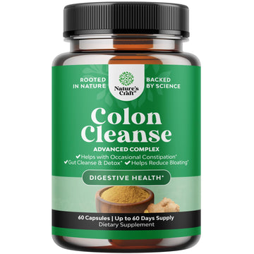 Colon Cleanser & Detox - Lactobacillus Acidophilus Probiotic Supplement Body Cleanse Natures Craft uk supplements