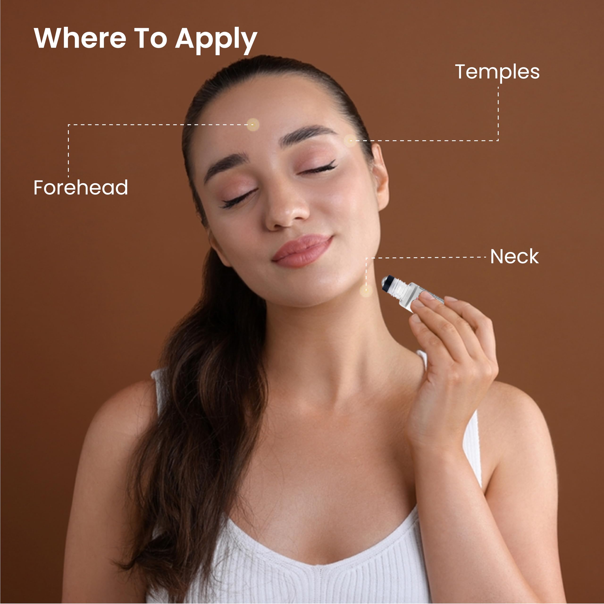 Benevita Migraine Relief Stick Roll-On – Organic, Natural, Cruelty-Free Headache Relief Roll-On – Peppermint, Spearmint, & Lavender Essential Oil Roller for Tension & Stress Benevita uk supplements