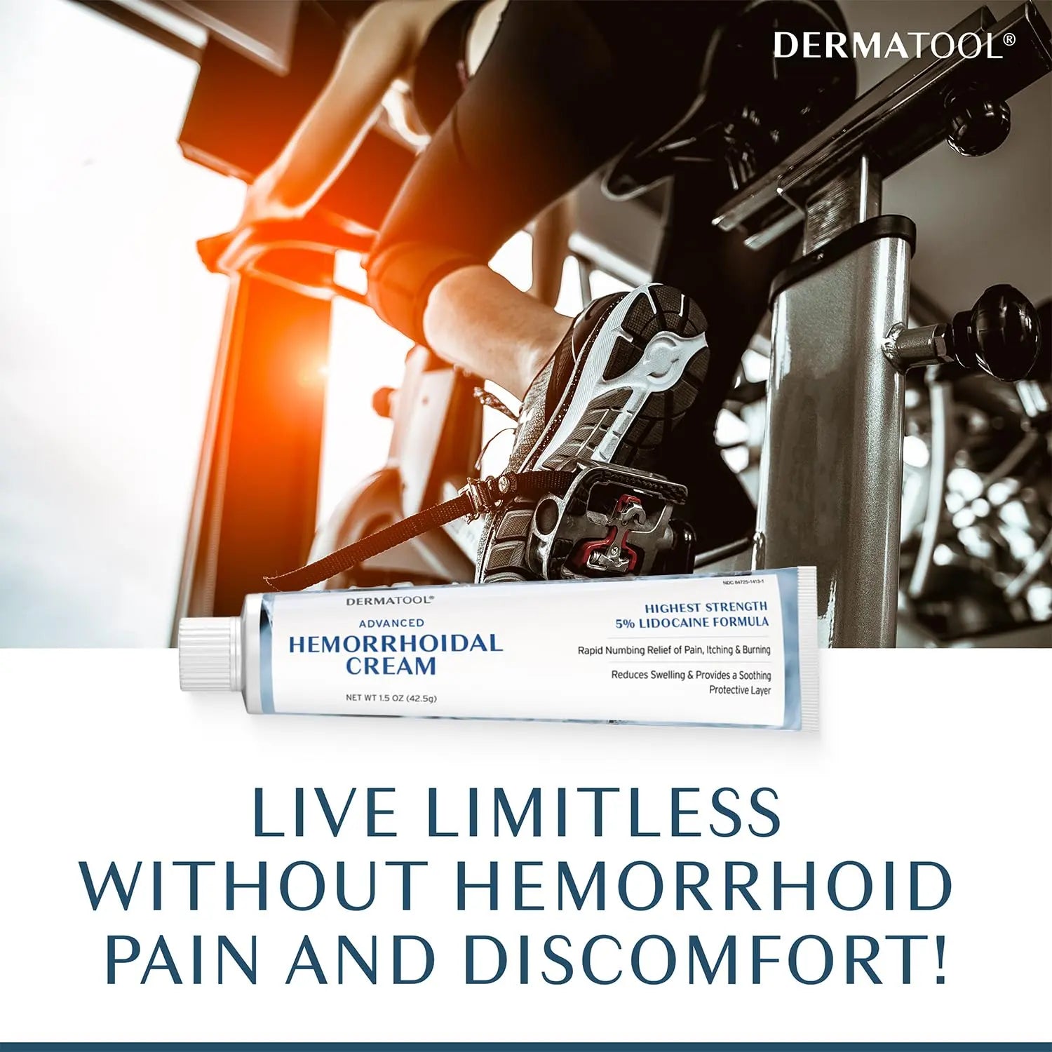 Hemorrhoid Treatment - Advanced Hemorrhoid Cream 5% Lidocaine & Phenylephrine - Hemorrhoid Shrinking Treatment - Rapid Relief of Pain, Swelling, Bleeding, Itching and Burning - Fissure & Hemorrhoids DERMATOOL uk supplements