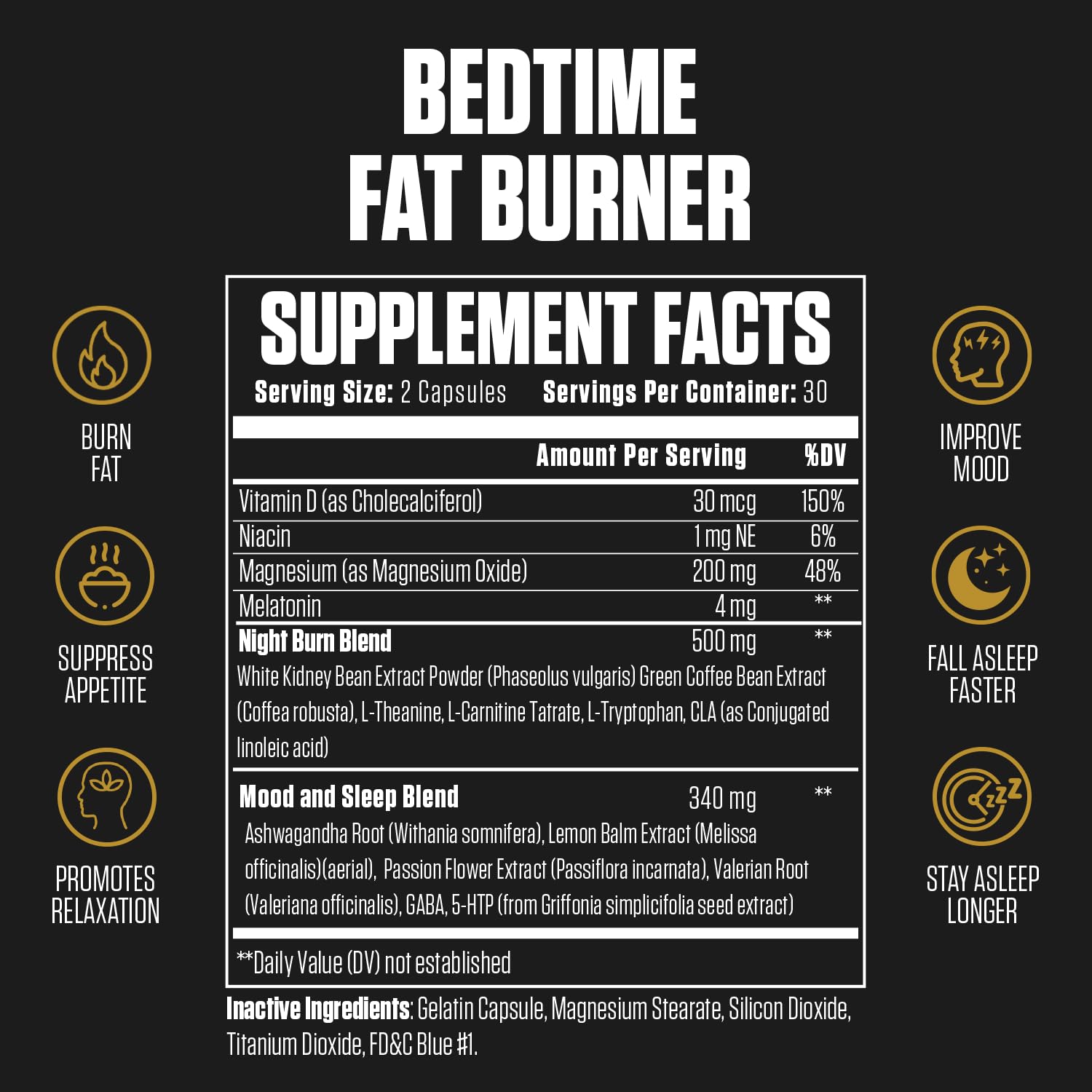 1080PM Thermogenic Night Time Fat Burner | #1 Sleep Aid Fat Loss Supplement to Reduce EPN Supplements uk supplements