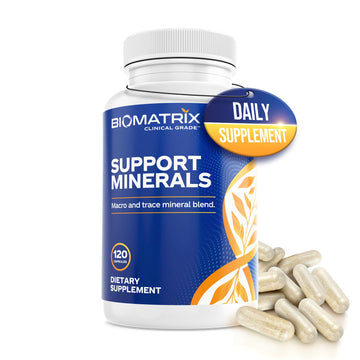 BioMatrix Mineral Supplement for Men and Women, Chelated Minerals | Iron-Free, Calcium, Magnesium, Copper, Zinc, Vitamin D, Iodine | Veggie Caps, 30-Day Supply BioMatrix uk supplements