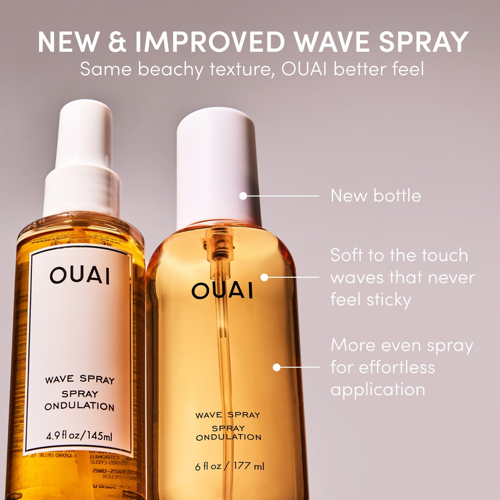 OUAI Wave Spray - Texture Spray for Hair with Coconut Oil & Rice Protein - Adds Texture, Volume & Shine for Beach Waves - Paraben Free, Safe for Color & Keratin-Treated Hair (6 fl oz) OUAI uk supplements