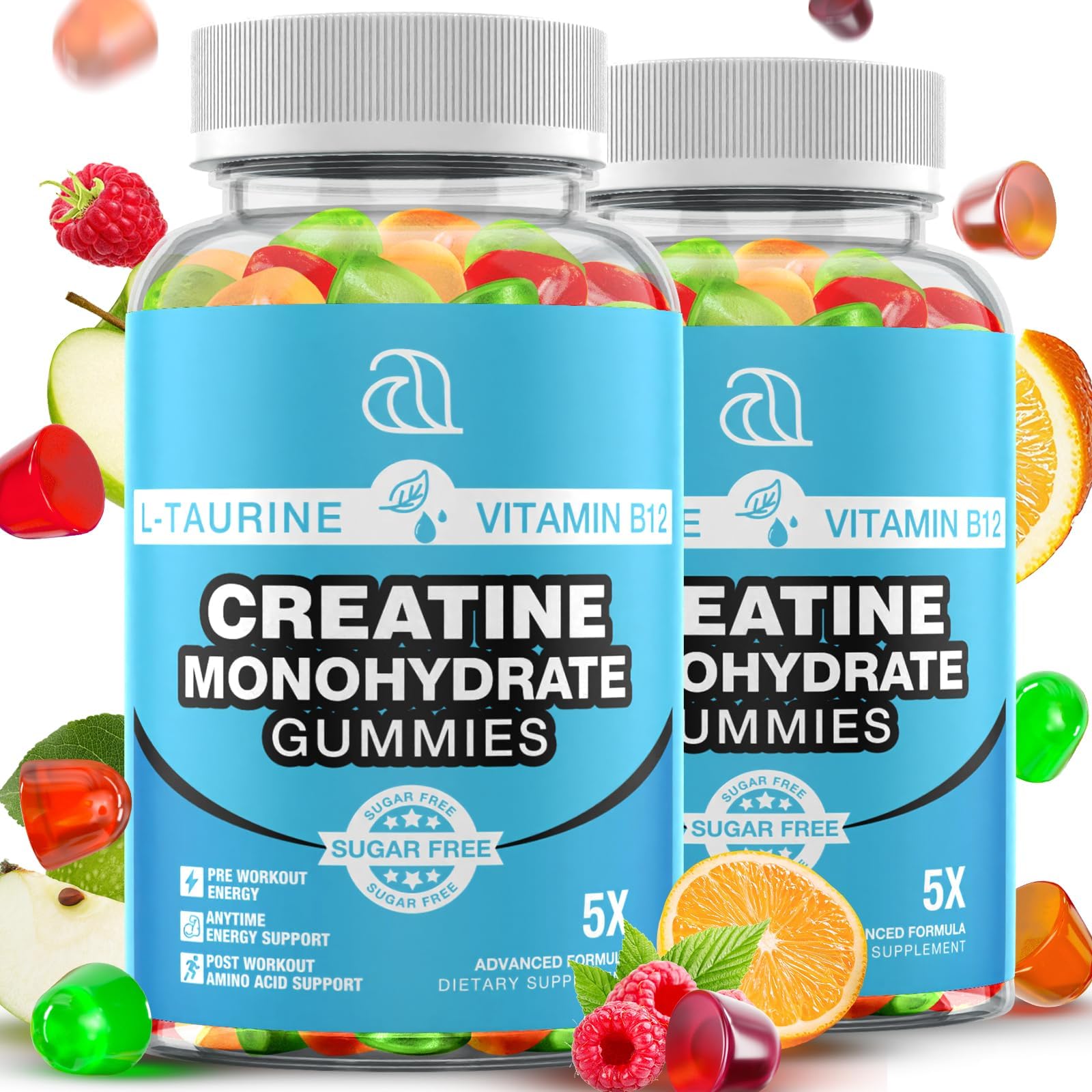 DRZIHOOCH Creatine Gummies for Women & Men - Creatine Monohydrate Gummies Tasty Chewable Supplement, Muscle Support & Energy Boost (2 Pack) DRZIHOOCH uk supplements