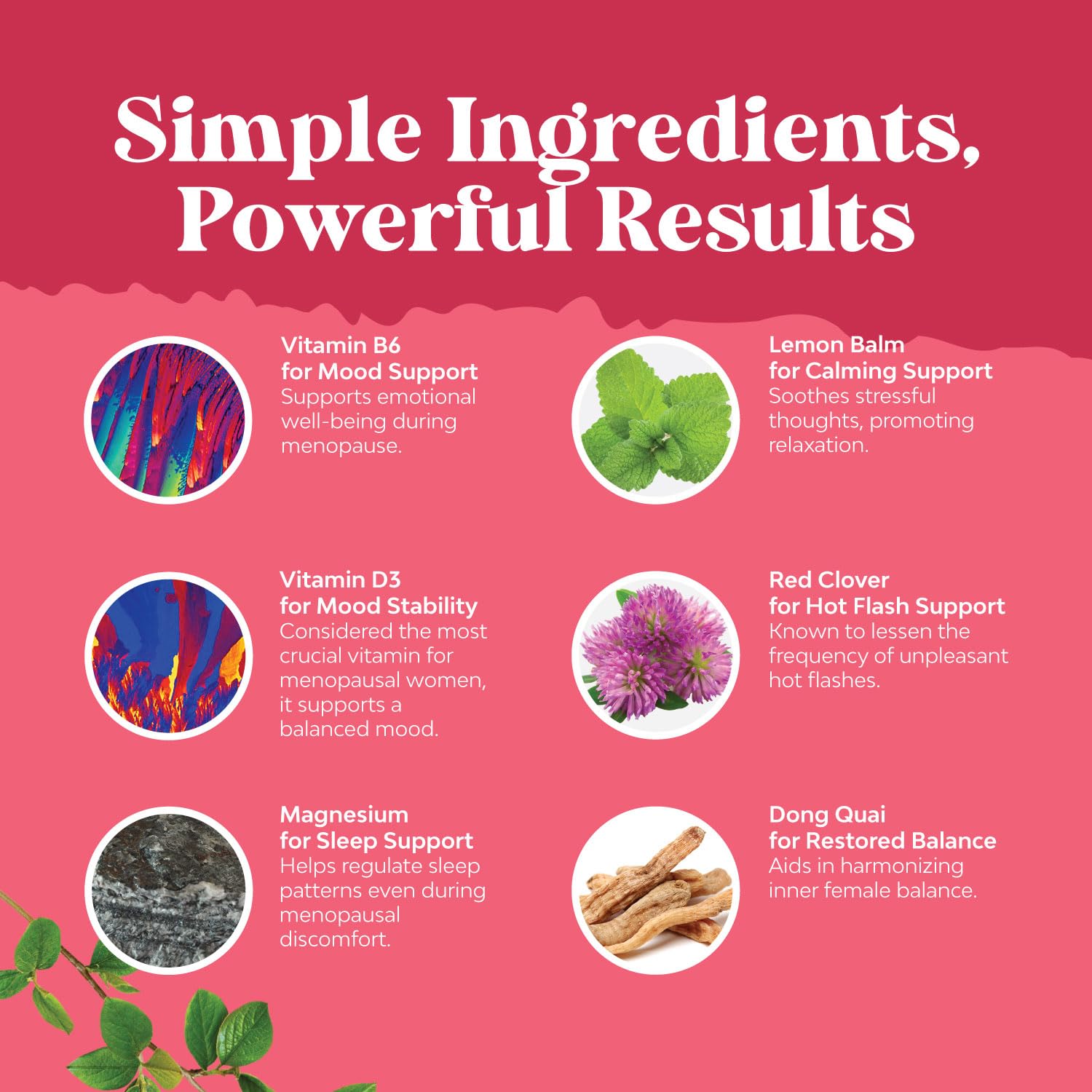 Complete Herbal Menopause Supplement for Women - Multibenefit Menopause Relief Hormone Balance Natures Craft uk supplements