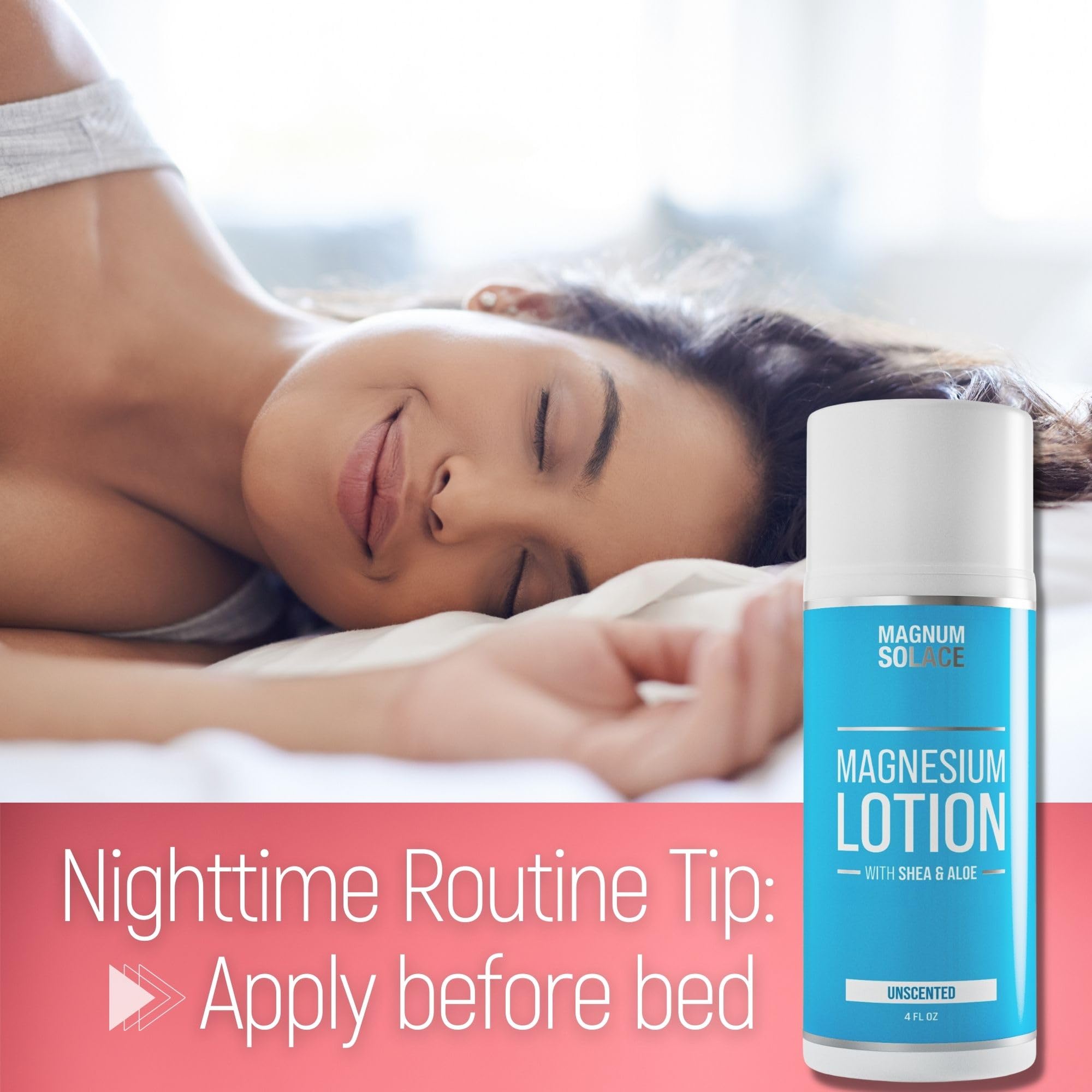 Magnum Solace Magnesium Lotion with Aloe & Shea – Apply to Legs – Alternative to Topical Magnesium Cream Magnum Solace uk supplements