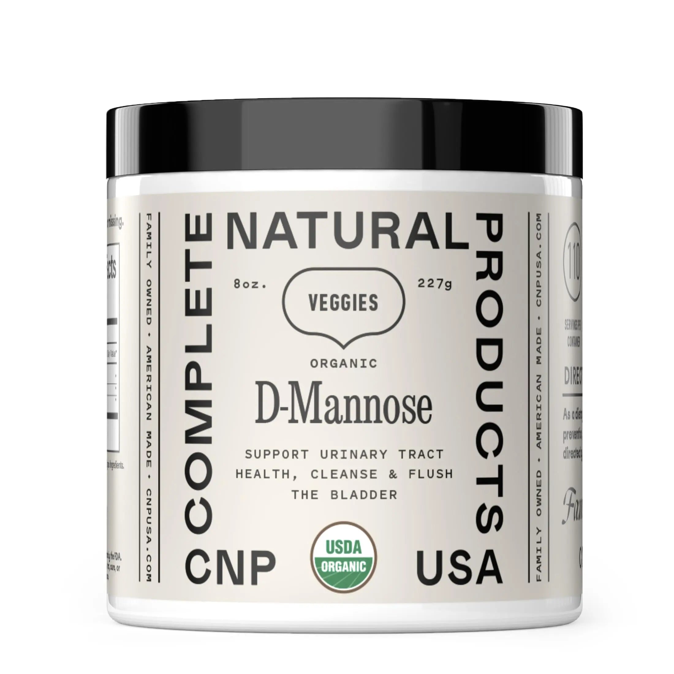 CNP Organic D Mannose Powder 2000mg - Powder D Mannose Supplement for UTI Support, Pure D-Mannose Powder from Guar Beans, Vegan Non GMO Clean Formula, Bladder Urinary Tract Health Supplement Use Complete Natural Products uk supplements