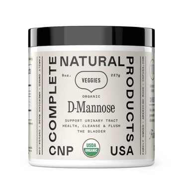 CNP Organic D Mannose Powder 2000mg - Powder D Mannose Supplement for UTI Support, Pure D-Mannose Powder from Guar Beans, Vegan Non GMO Clean Formula, Bladder Urinary Tract Health Supplement Use Complete Natural Products uk supplements