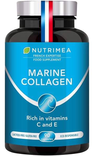Pure Marine Collagen (900mg) - Enriched with Vitamins C and E – Patented Premium Type I & II Hydrolysed Collagen Plastimea uk supplements