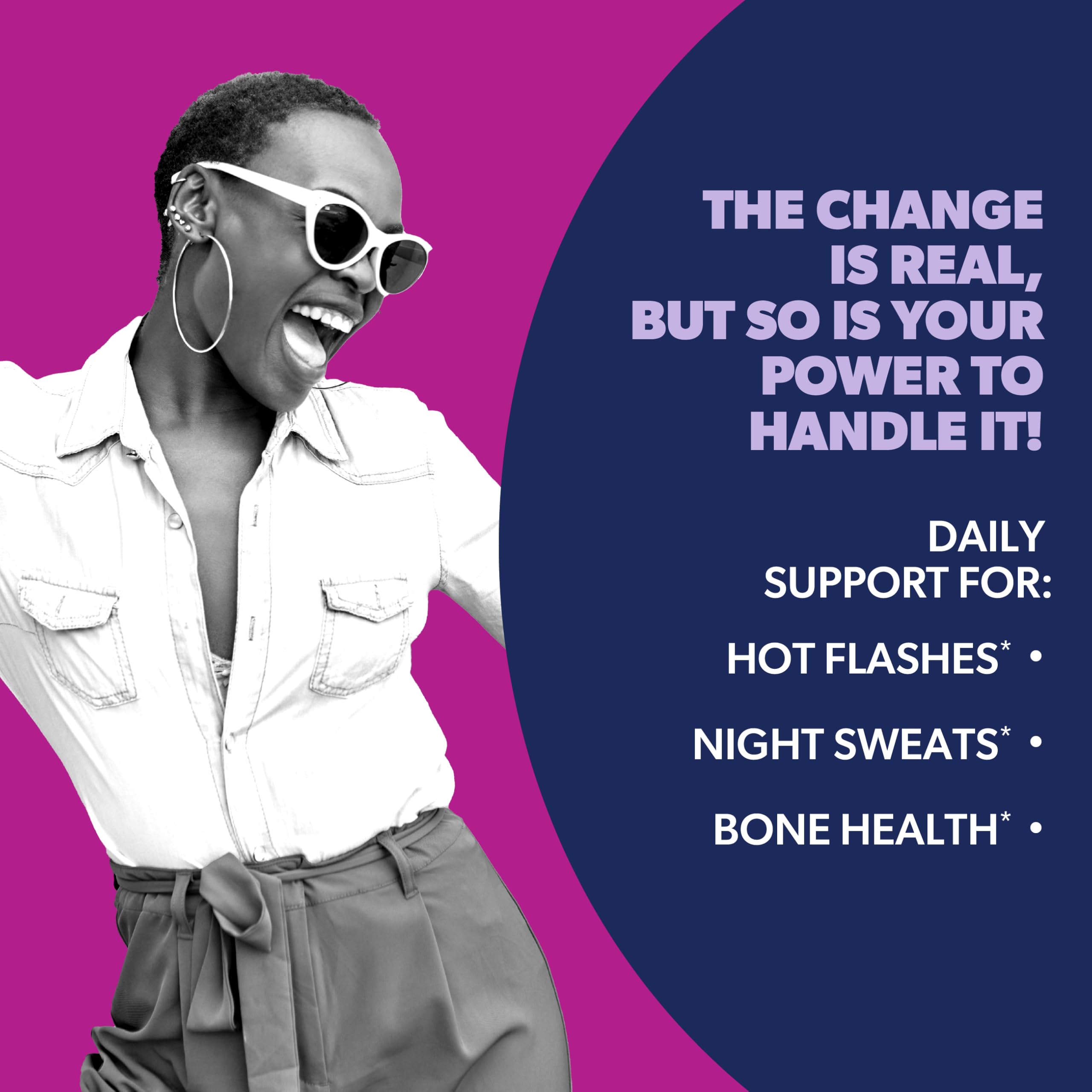 AZO® Daily Menopause Relief + Vitamin D to Support Strong Bones, Menopause Supplements for Women, Reduces Hot Flashes and Night Sweats* - 30 Count AZO uk supplements