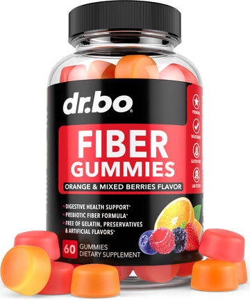 Fiber Gummies for Adults & Kids - Tasty Gummy Prebiotic Fiber Supplement for Max Digest DR. BO uk supplements