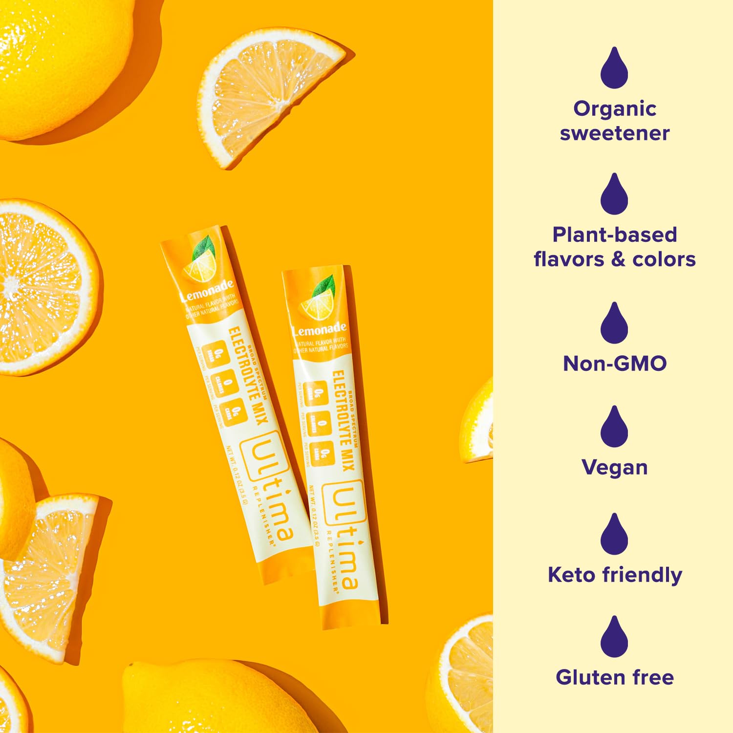 Ultima Replenisher Daily Electrolyte Drink Mix – Lemonade, 20 Stickpacks – Hydration Ultima Replenisher uk supplements