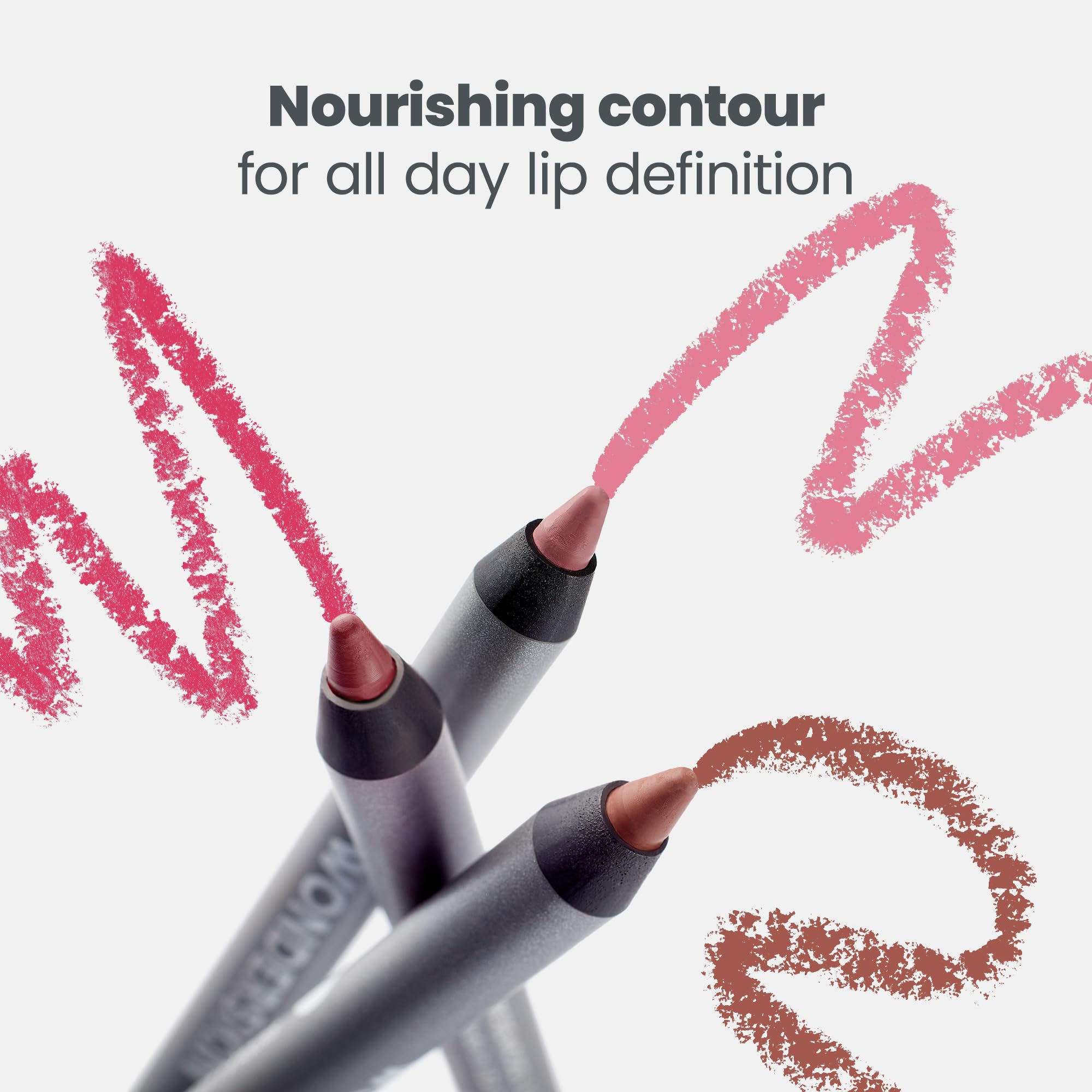 Wonderskin Lipliner Pencil - 360 Contour Lipliner, Long Lasting, Sharpenable, Waterproof and Transfer-Proof Nude Lip Liner Pencil (Rosewood) Wonderskin uk supplements