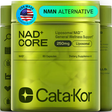Cata-Kor NMN Supplement Alternative – Liposomal NAD+ Supplement – Third-Party Tested – NAD CORE – 30-Day Supply – 60 Capsules Cata-Kor uk supplements
