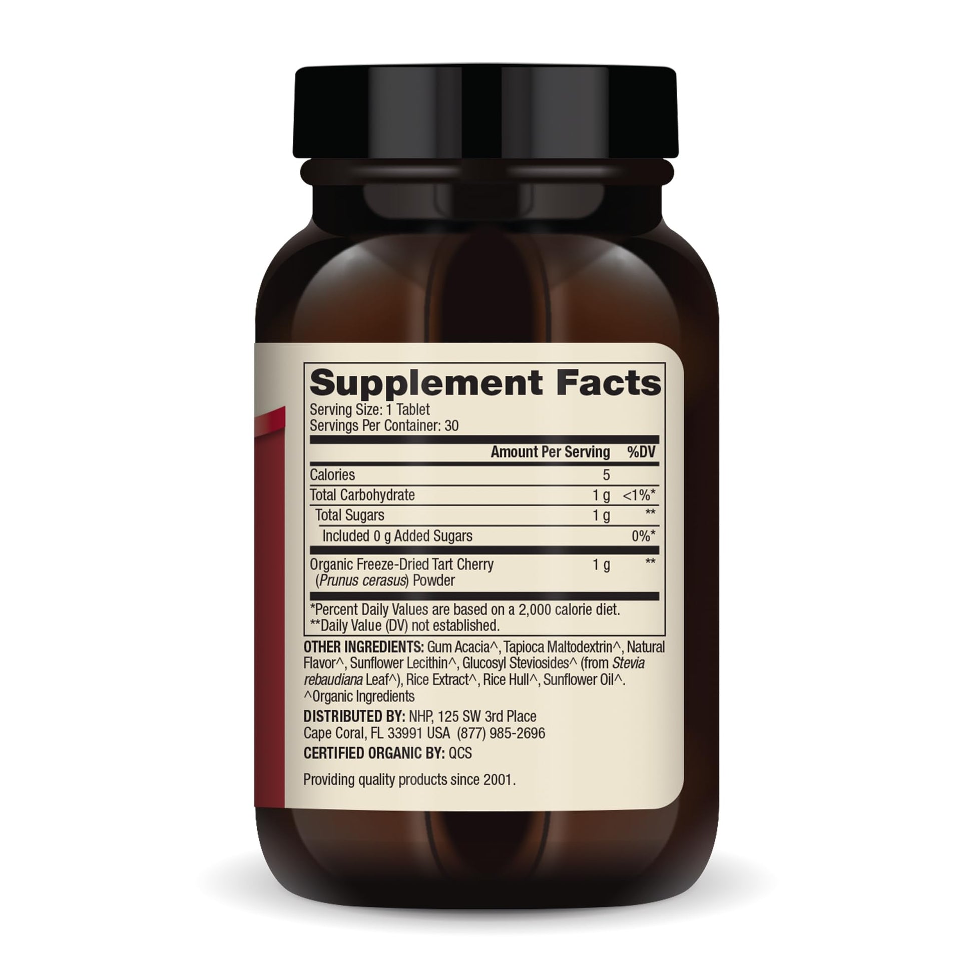 Dr. Mercola Organic Chewable Tart Cherry - Antioxidant Support - Made from Whole-Fruit Montmorency Cherries - USDA Organic - Stevia Sweetened - 30 Tablets Dr. Mercola uk supplements