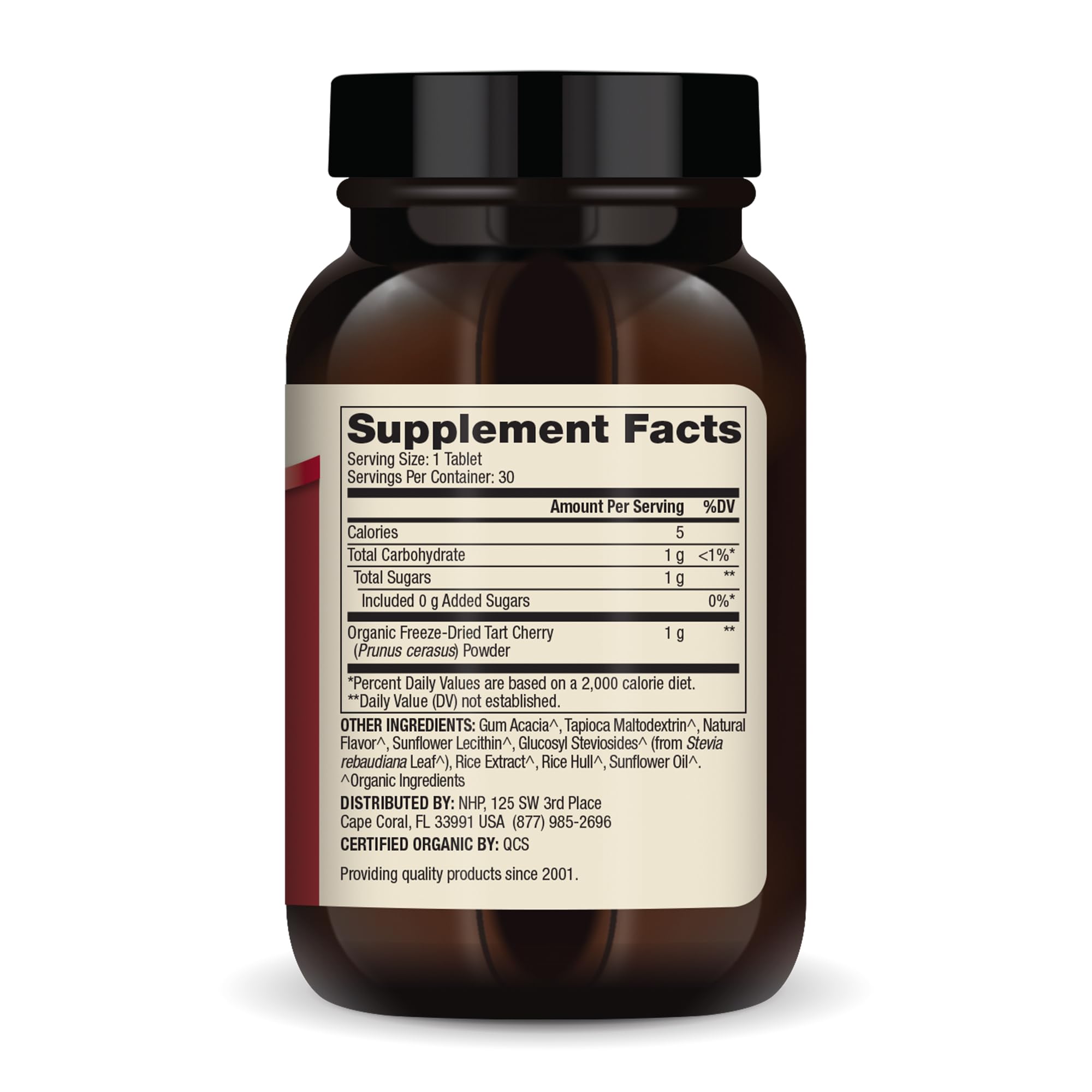 Dr. Mercola Organic Chewable Tart Cherry - Antioxidant Support - Made from Whole-Fruit Montmorency Cherries - USDA Organic - Stevia Sweetened - 30 Tablets Dr. Mercola uk supplements