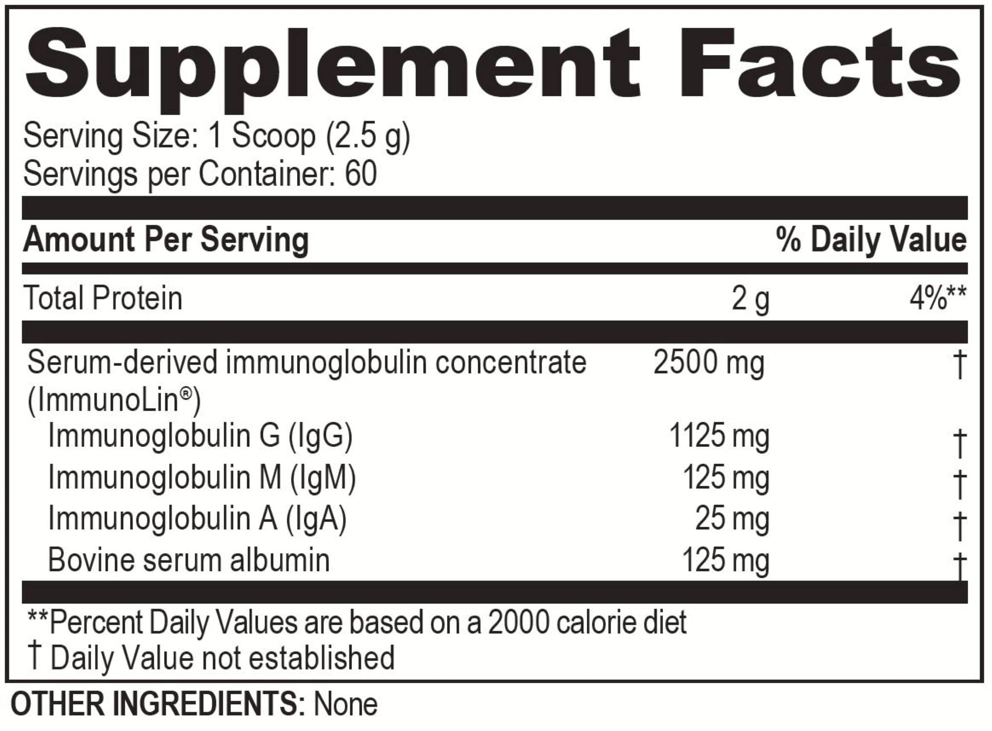 Brain Basics Ultra Pure IgG Supplement - Dairy-Free Supplement IgG-Immunolin Powder, Blended Vitamin & Mineral Supplements, 150g, 60 Servings Brain Bean uk supplements