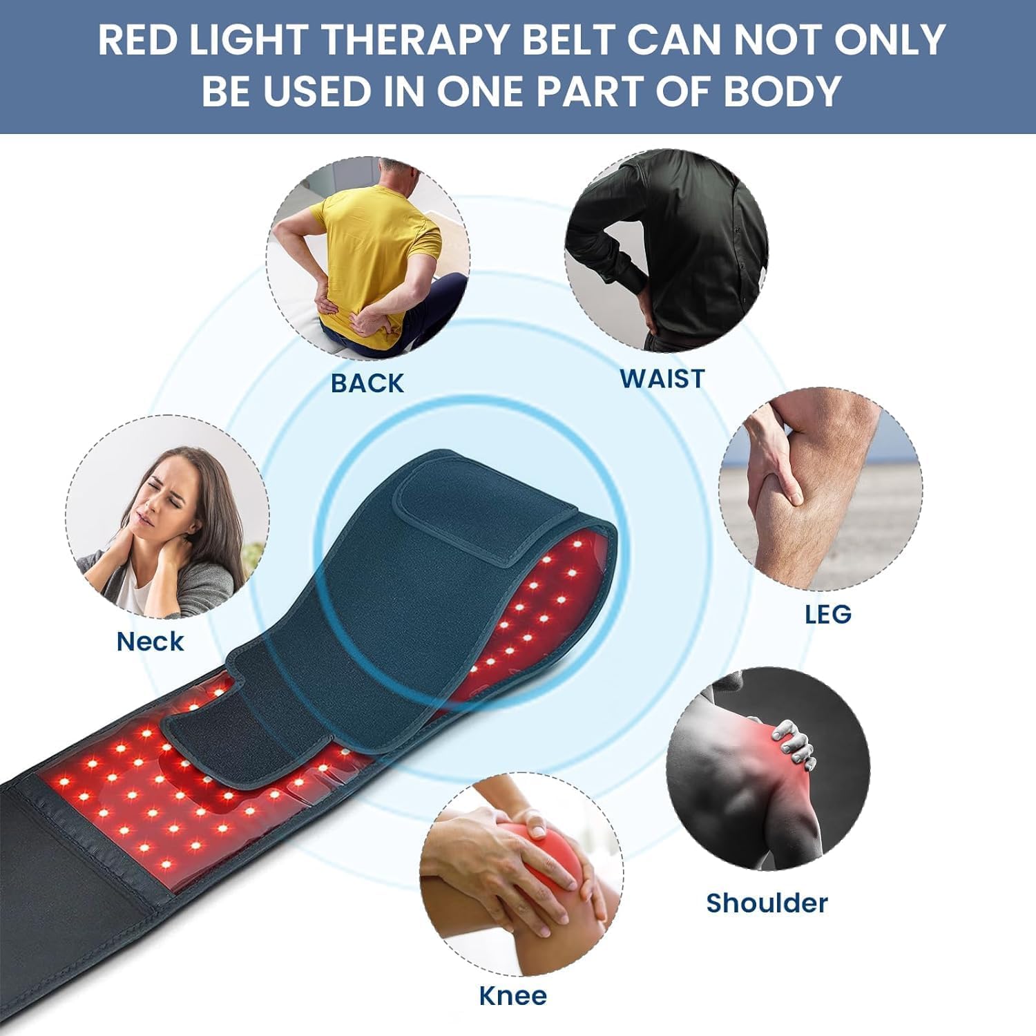 Red Light Therapy Belt - Near Infrared Light Therapy & Red Light Therapy for Body,660nm&850nm Adrxmexna uk supplements