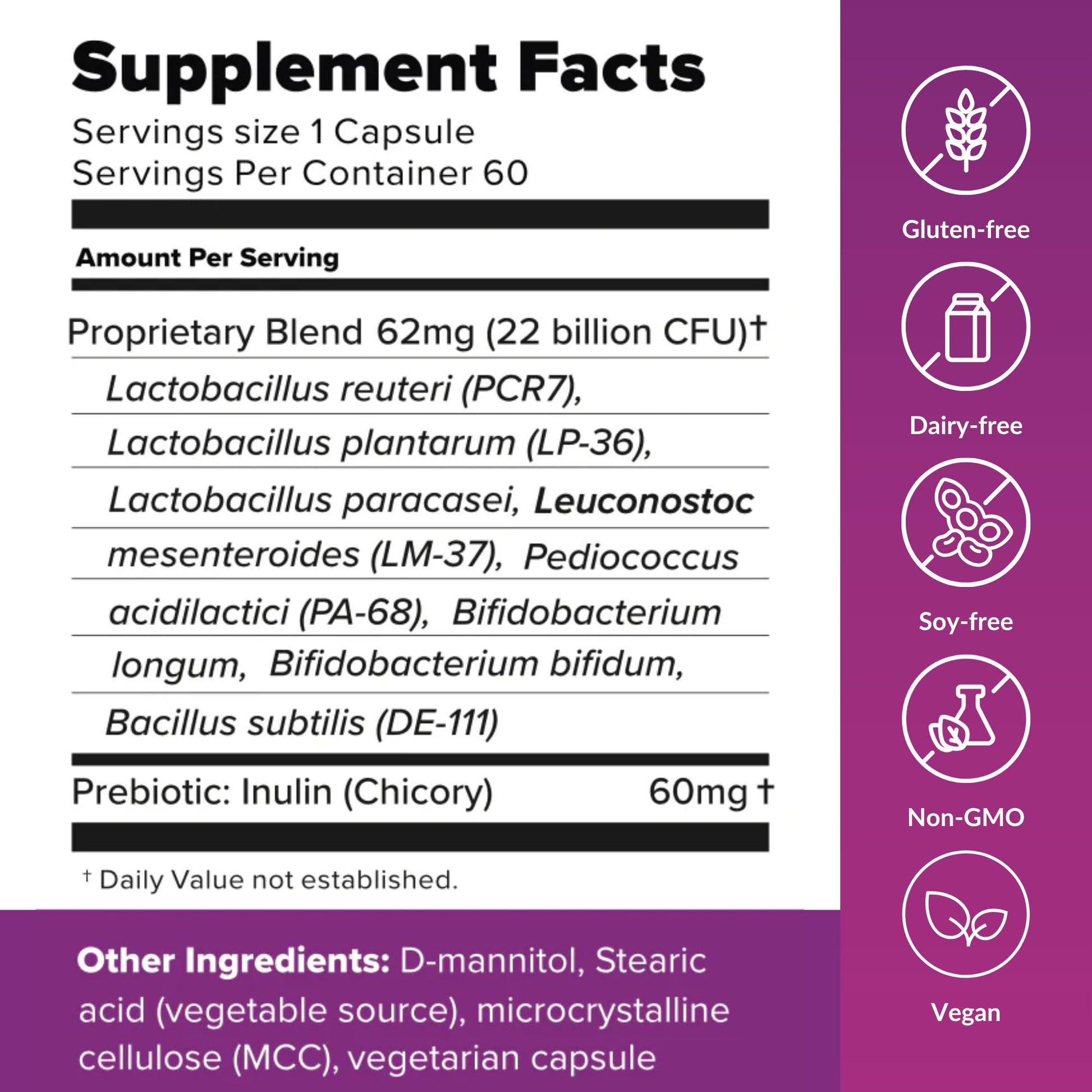 BiotiQuest Sugar Shift Probiotic | Helps Decrease Sugar & Carb Cravings and Supports Digestive Balance | 22 Billion CFU | Non-GMO, Gluten-Free, & Vegan | 60 Servings BiotiQuest uk supplements