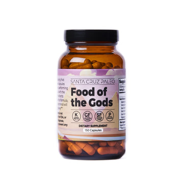 Santa Cruz Paleo, Food of the Gods Grass Fed Beef Organ Supplement for Men and Women, with Collagen, Maca Root, Colostrum, Bone Broth, Iron, Vitamin B12, Gluten Free, Keto Friendly, 30 Servings Santa Cruz Paleo uk supplements