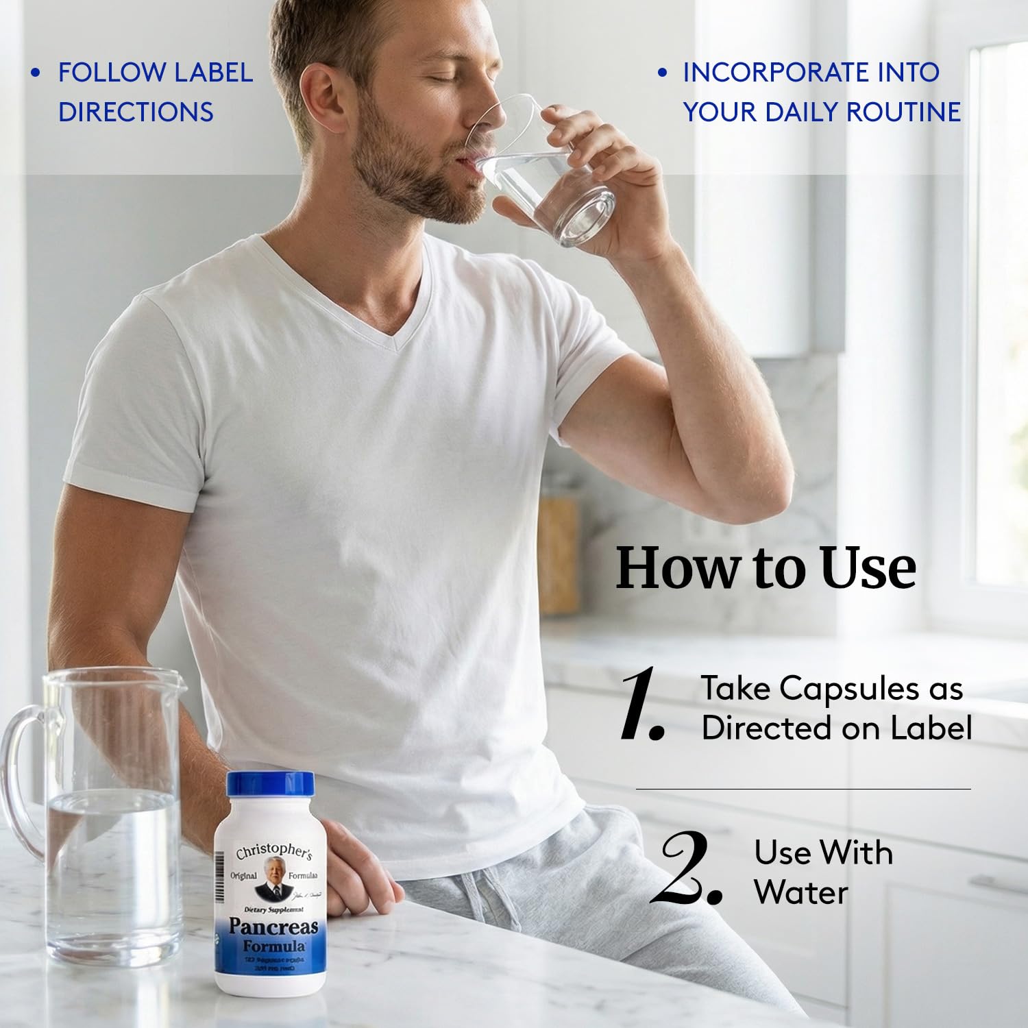 Christopher's Original Formulas Pancreas Formula - Pancreas Cleanse Detox & Repair - Probiotics for Digestive Health Christopher's Original Formulas uk supplements