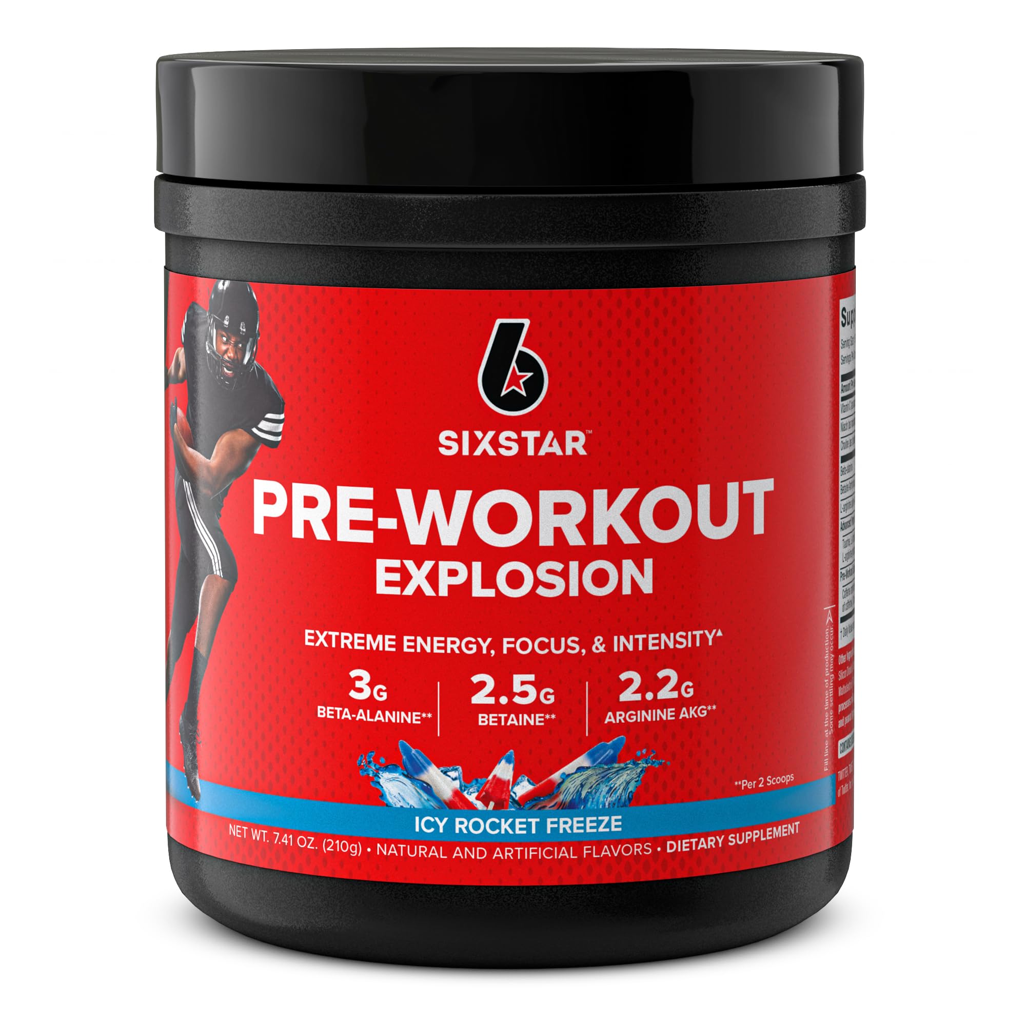 Six Star Pre Workout PreWorkout Explosion | Pre Workout Powder for Men & Women Six Star uk supplements