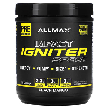 Allmax IGNITER SPORT Peach Mango (320g) Allmax uk supplements