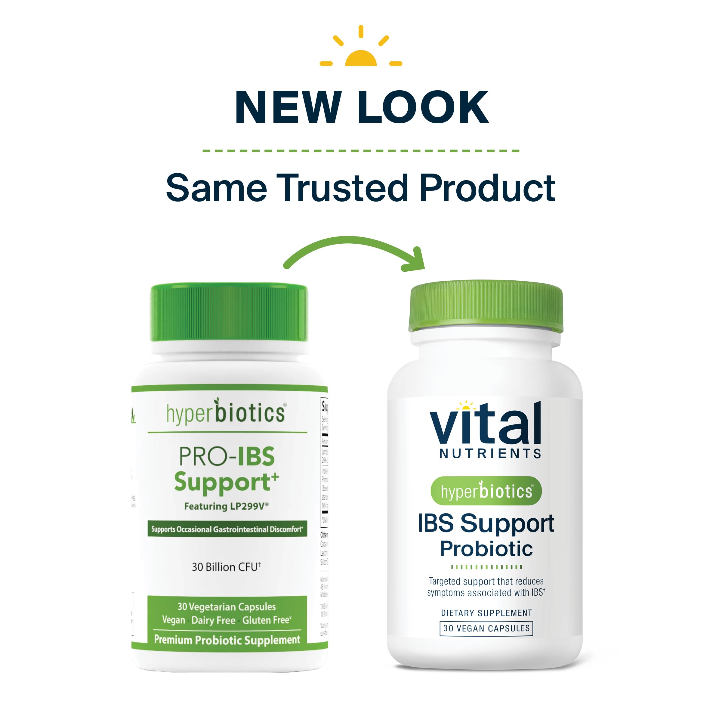 Hyperbiotics Vital Nutrients IBS Probiotic | Reduce Symptoms of IBS* | Clinically Studied Vegan probiotic for IBS Relief from Bloating, Gas, Diarrhea, & Abdominal Discomfort* | 30 Capsules Hyperbiotics uk supplements