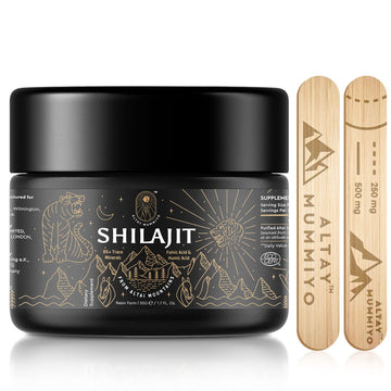 Shilajit Resin with Fulvic Acid & Trace Minerals, Original Siberian Pure Shilajit with 85+ Humic ALTAY MUMMIYO uk supplements