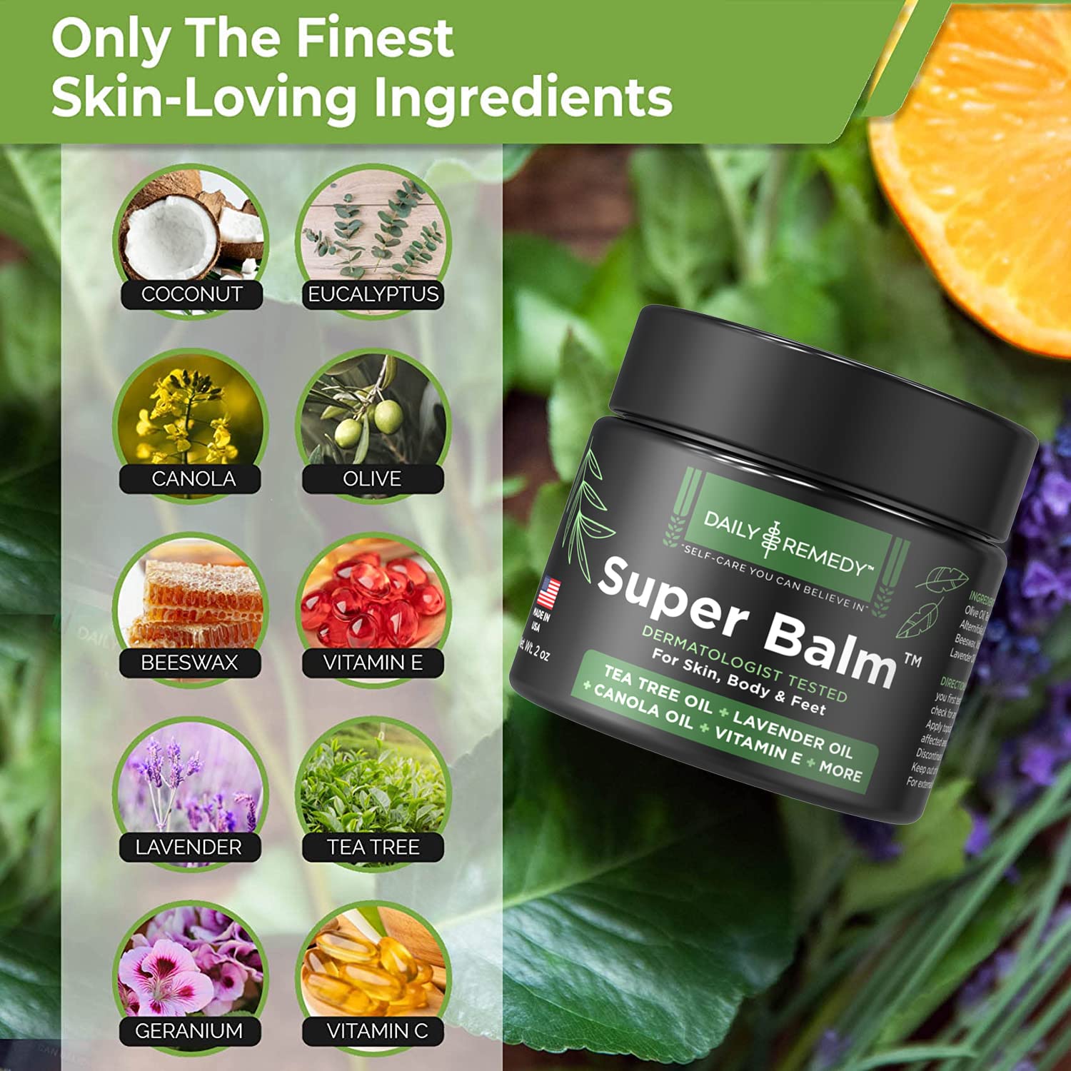DAILY REMEDY Tea Tree Oil Extra Strength Super Balm - Athletes Foot Cream Combats DAILY REMEDY uk supplements