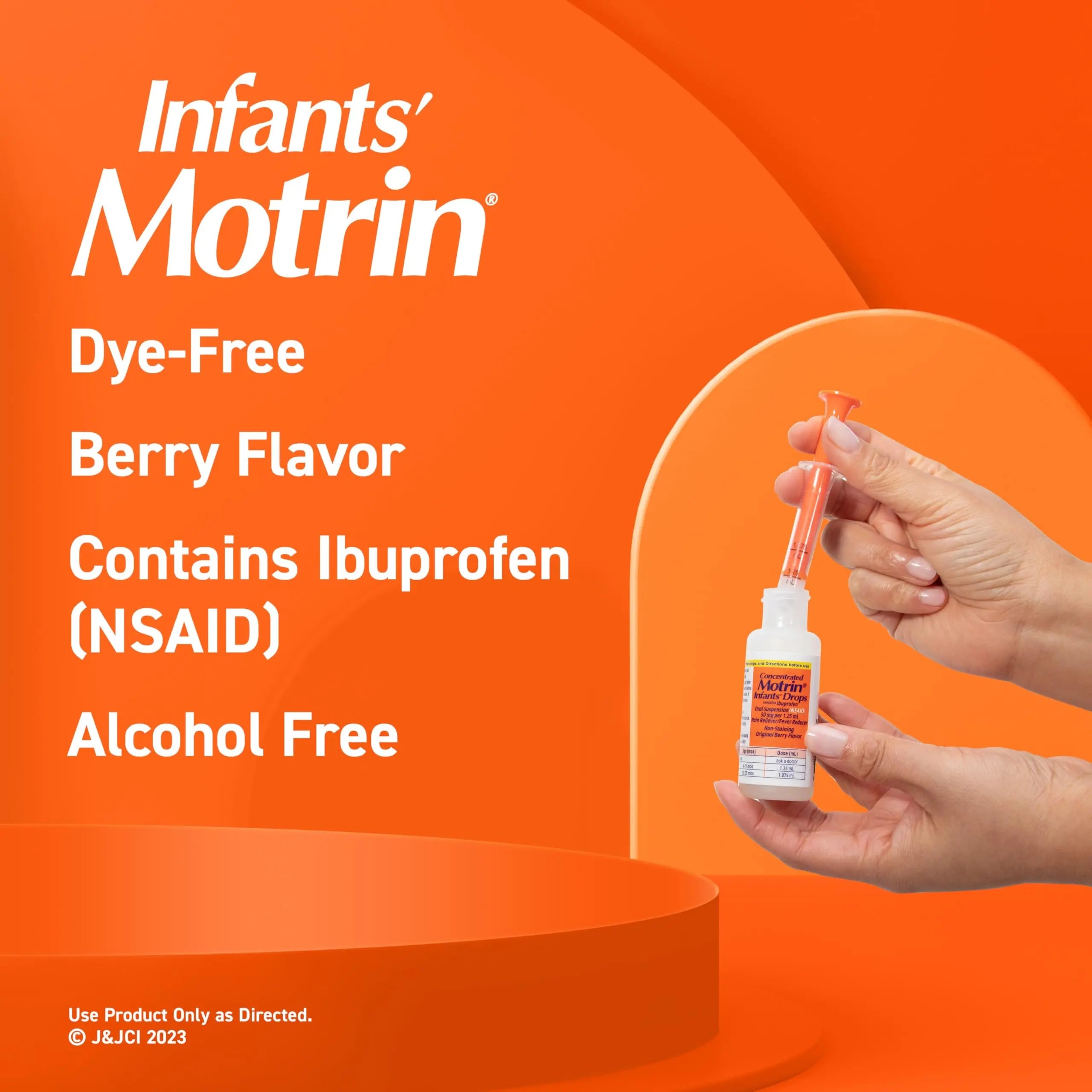 Motrin Infants Infant Ibuprofen Oral Suspension Concentrated Drops, NSAID Fever Reducer & Pain Reliever for Babies, Dye Free, Alcohol-Free, Berry Flavor, Includes Enclosed Syringe, 1 fl. oz Infants' Motrin uk supplements