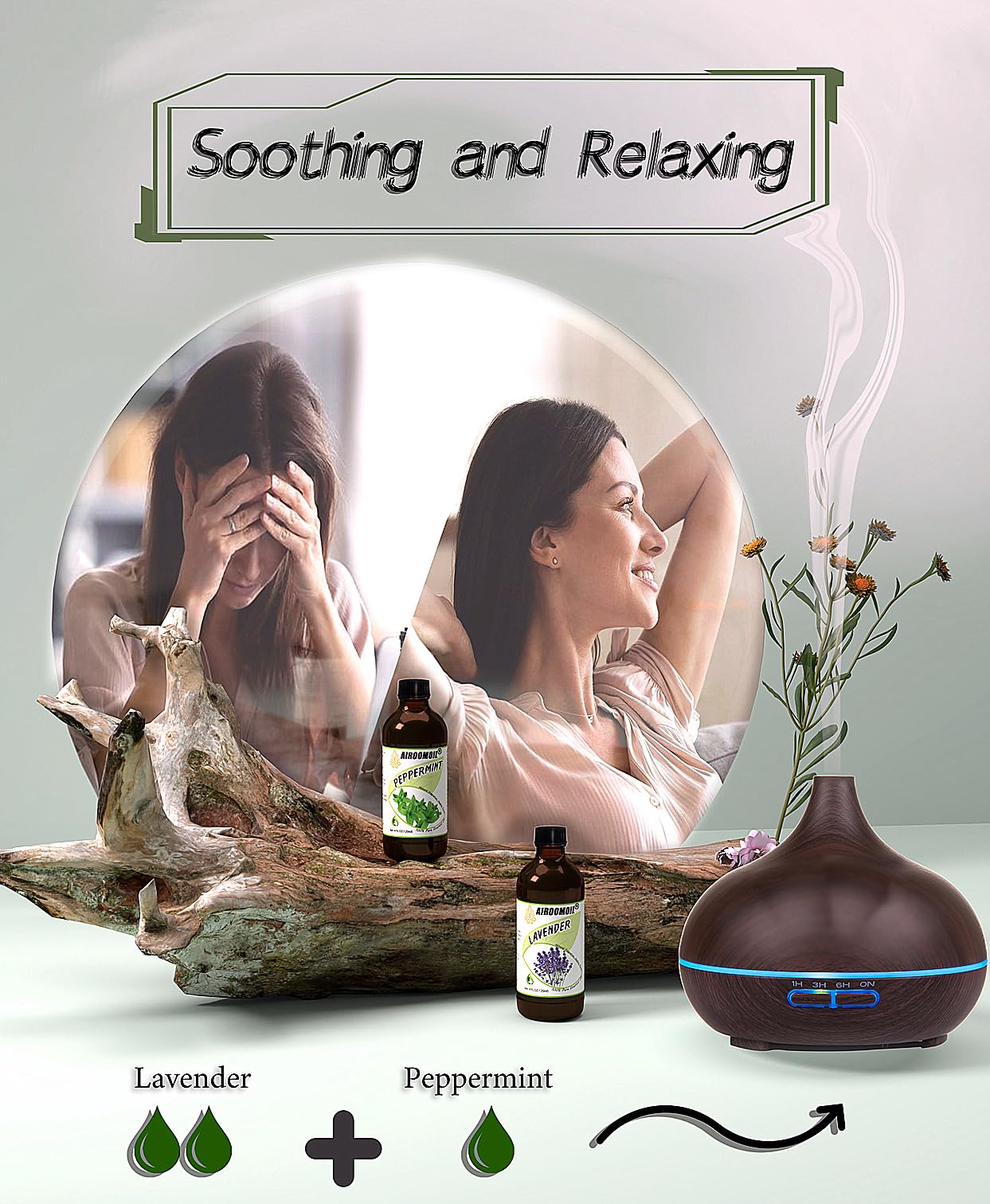airoomoil Invigorating Peppermint Essential Oil for Showers Skin Use Shampoo Soap Ideal airoomoil uk supplements