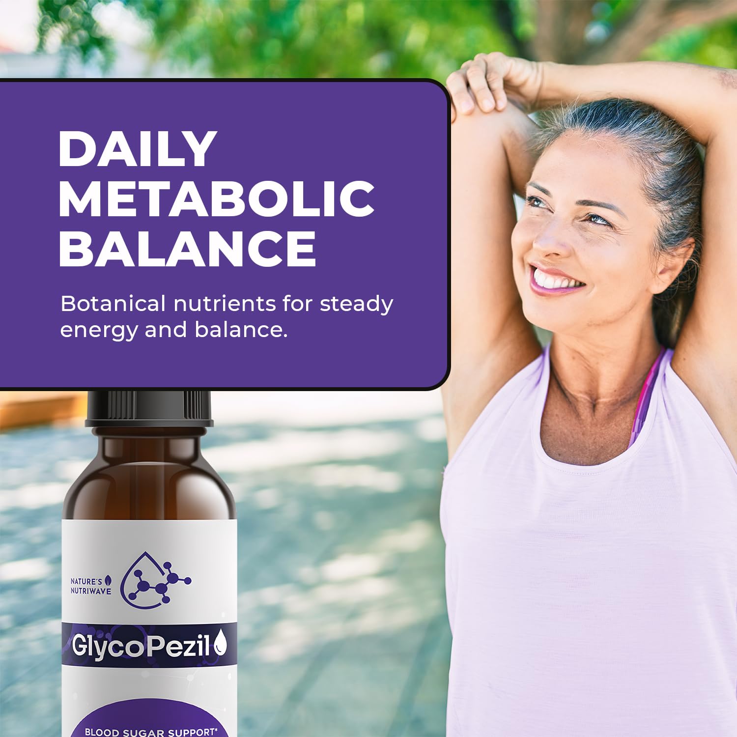 GlycoPezil – Daily Liquid Botanical Supplement with Chromium, Maca Root, Ginseng & Plant Extracts – Clean, Stimulant-Free Formula – GMP-Certifed, Non-GMO, Made in USA - 2 fl oz, 1 Month Supply Nature’s NutriWave uk supplements