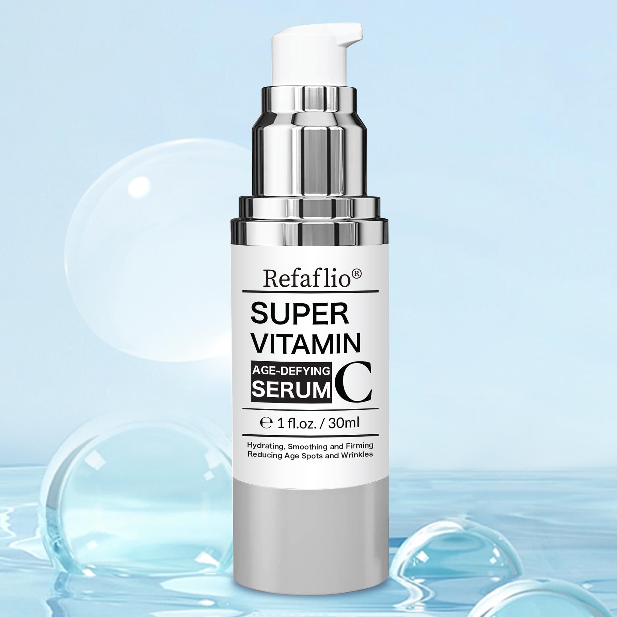 Super Vitamin C Serum for Women over 70, Rapid Anti Aging Cream, Face Lift Cream, Hydrates, Softens, Lifts and Firms, Fights Wrinkles, Advanced Super Serum C 3PCS. (90ml) Refaflio uk supplements
