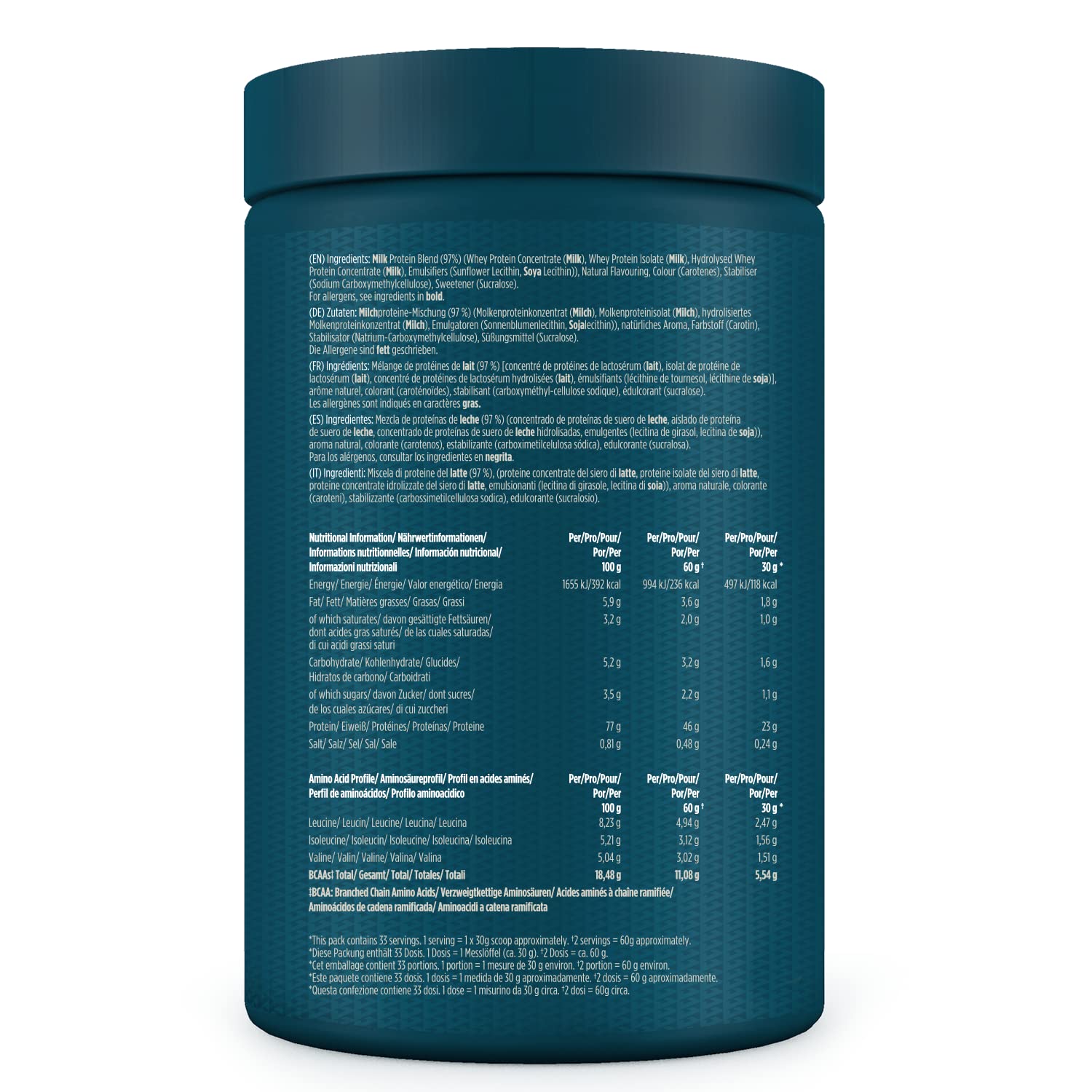 Kinetica Premium Whey Protein Powder | Grass Fed | Strawberry | 1kg | 33 Servings Kinetica uk supplements