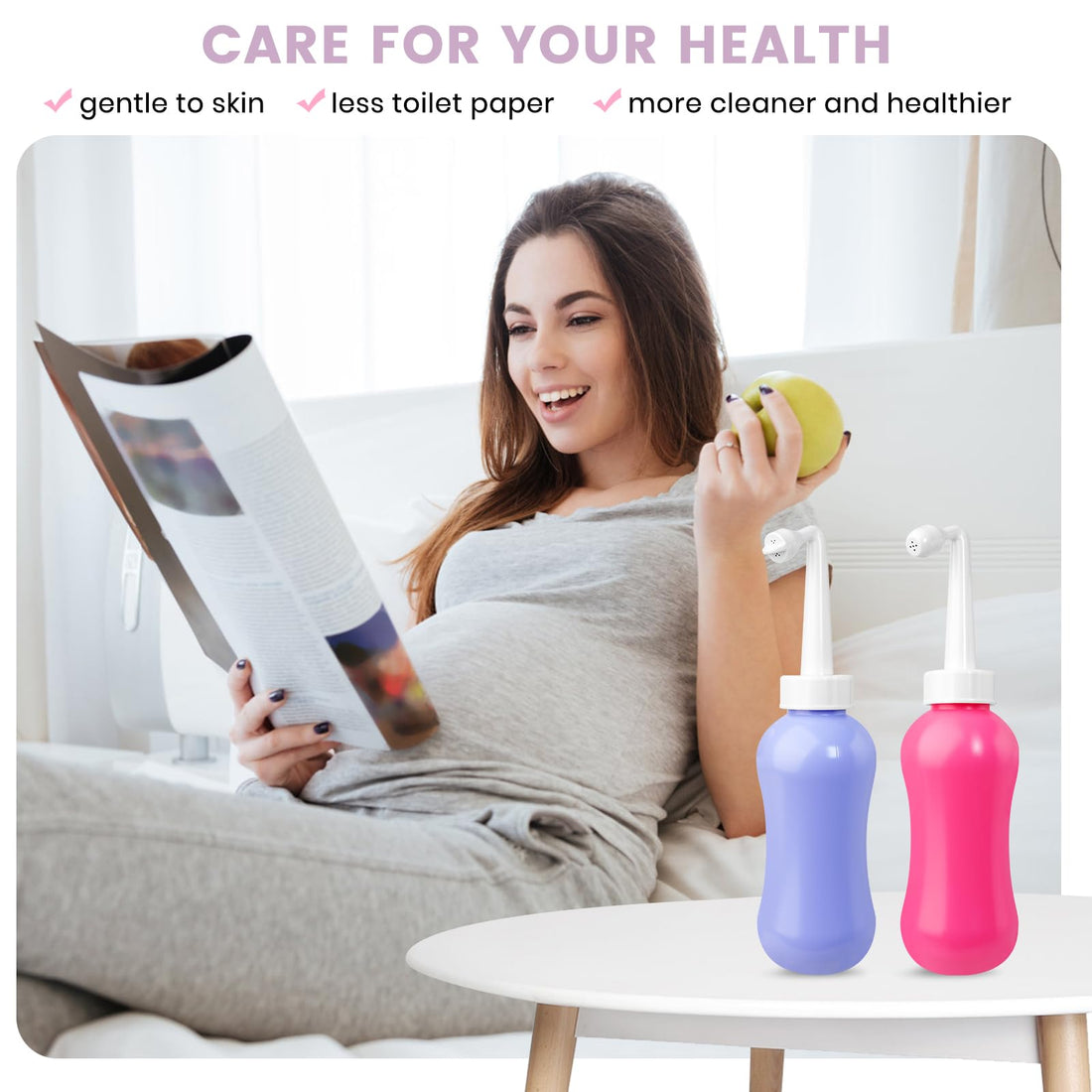 450ML(15.2 OZ) Peri Bottle for Postpartum Care 2 Pack, Portable Travel Bidet for Women, Upside Down VicnKioH uk supplements