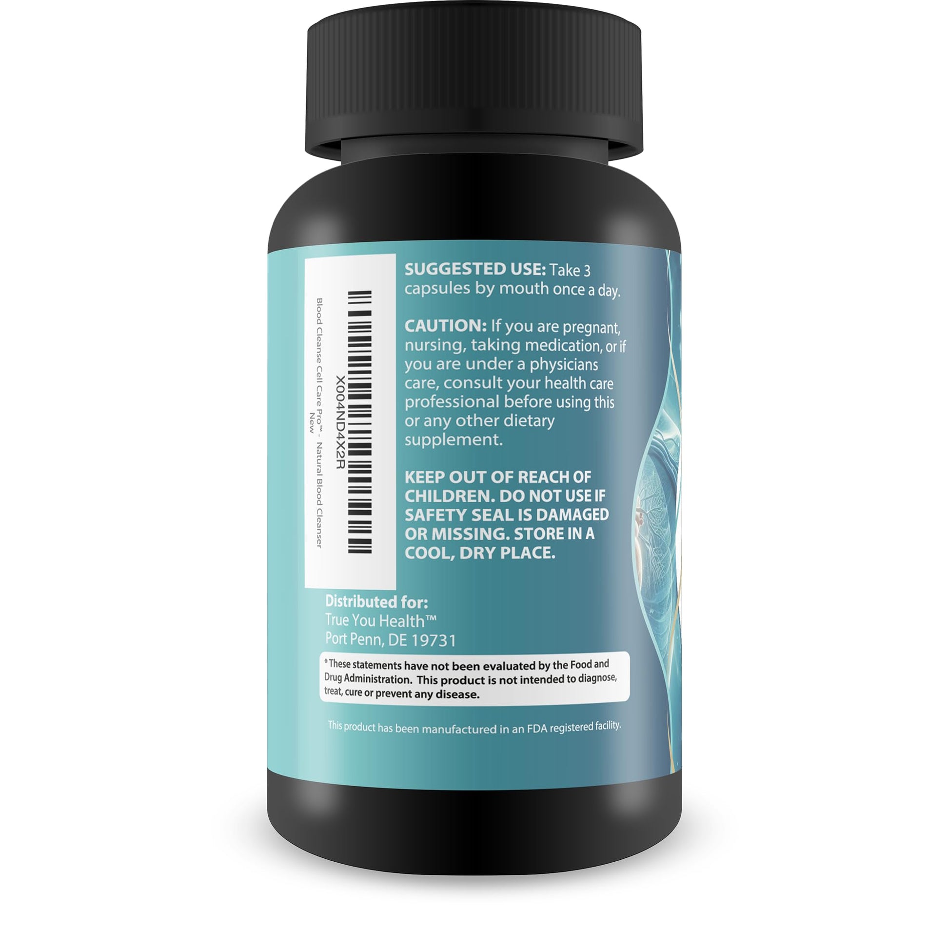 Blood Cleanse Cell Care Pro - Improved Formula - Our Best Blood Cleanse Detox - Cleanse Blood & Detox Body Cleanse - Full Body Cleanse - Sugar Detox Cleanse Pancreas Sweet Blood Cleanse Supplements True You Health uk supplements