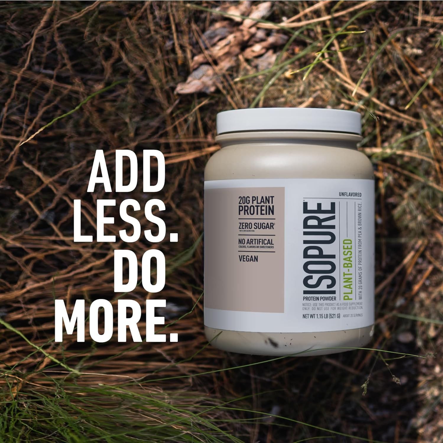 Bundle of Isopure Unflavored Organic Vegan Pea Protein Powder, Dairy Free with Amino Isopure uk supplements