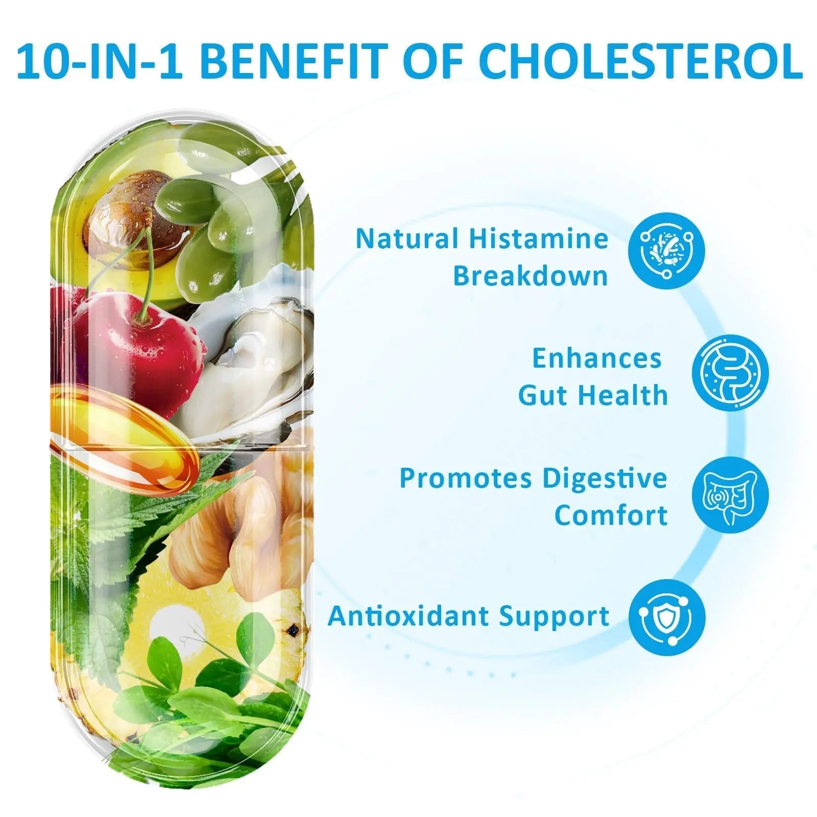 KUAFLY DAO Enzyme Supplements Histamine Blocker 120 Capsules– Natural DAO Supplement with Diamine Oxidase & Quercetin KUAFLY uk supplements