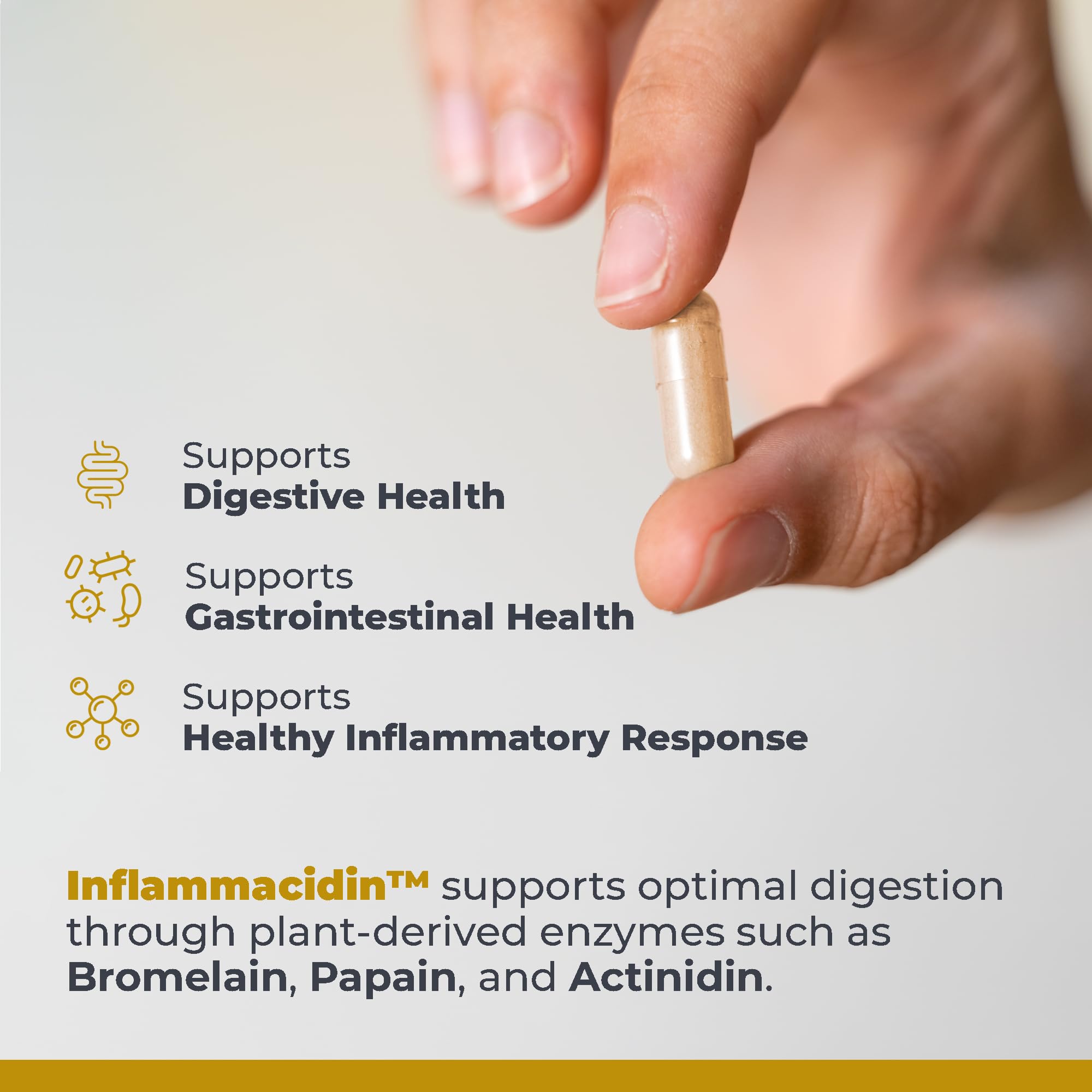 Premier Research Labs Inflammacidin - Digestive Enzymes, Papain from Papaya, and Bromelain Enzymes for Digestion, Plant Enzymes for Women & Men, Vegan Friendly - 90 Vegetarian Capsules Premier Research Labs uk supplements