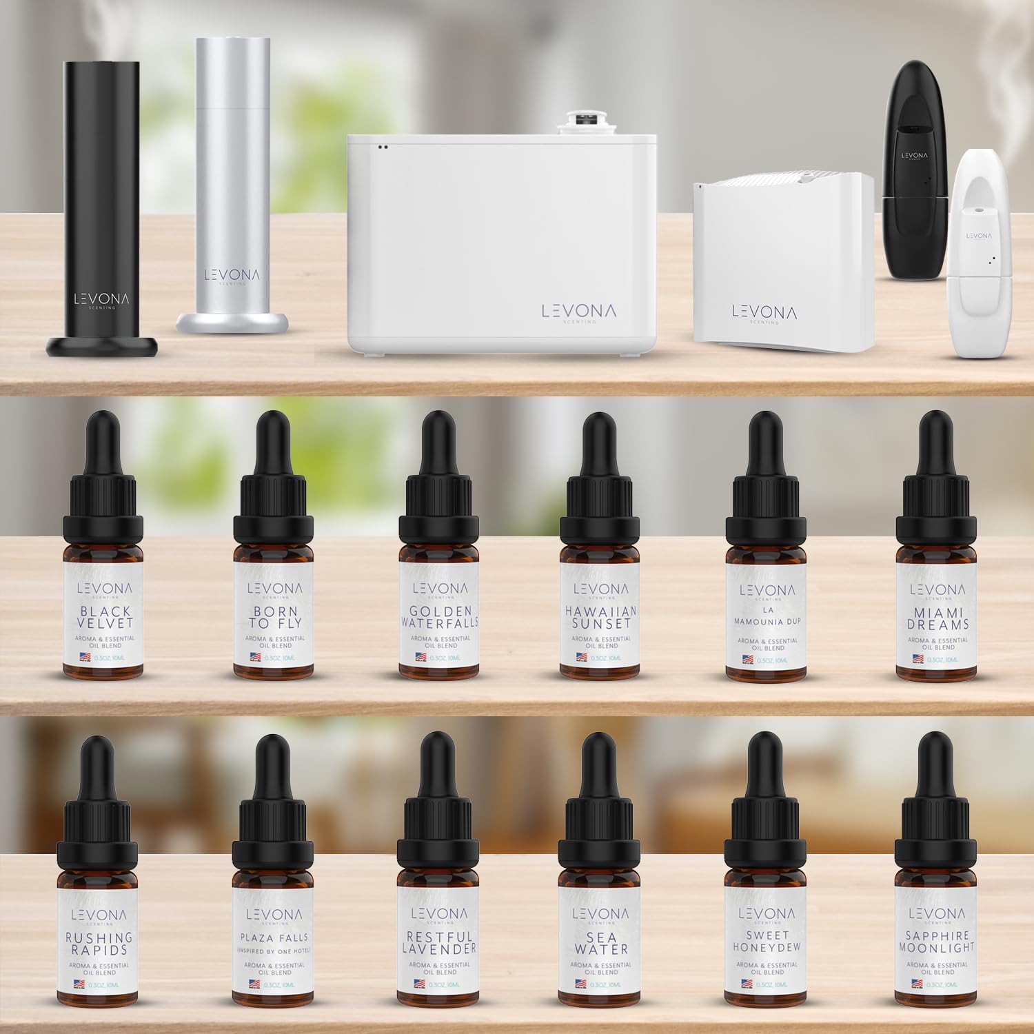 Levona Scents Pure Essential Oils for Diffusers for Home Luxury Scents - Restful Lavender Essential Oil LEVONA SCENT uk supplements