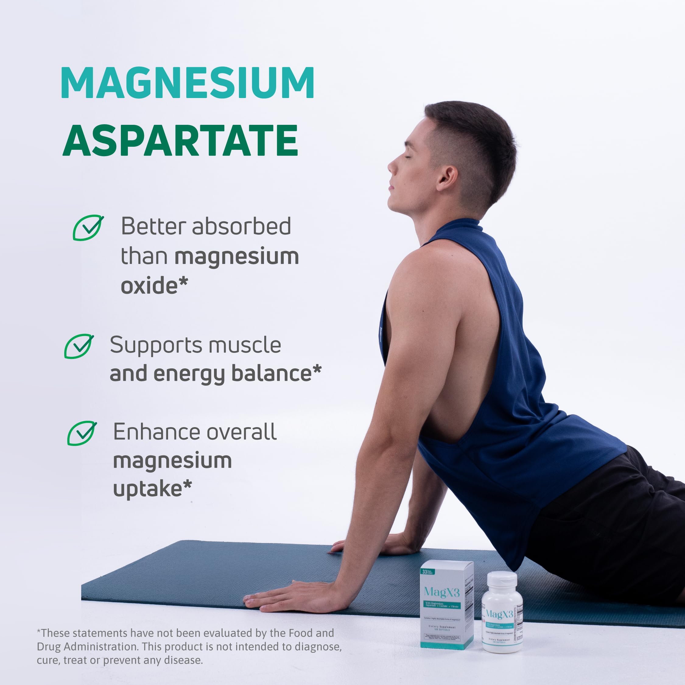 Magnesium Citrate Complex 400 mg – Triple Magnesium with Citrate, Aspartate & Lactate – High Absorption – 100 Softgels Nutra Nutrition uk supplements