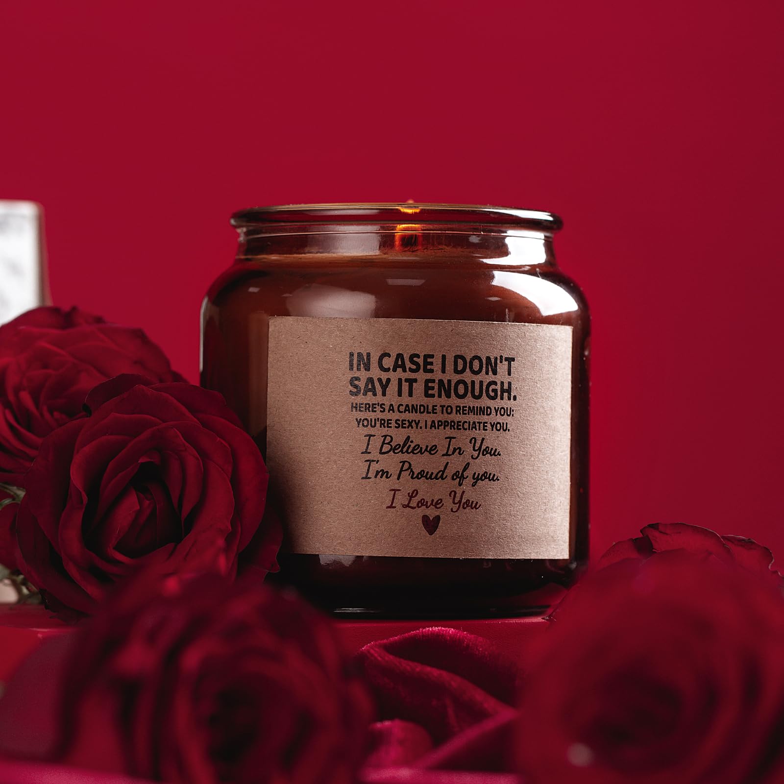 Candle Amber Moss Scented, Valentines Day Gifts for Her Girlfriend Wife, Romantic Anniversary YINUO LIGHT uk supplements