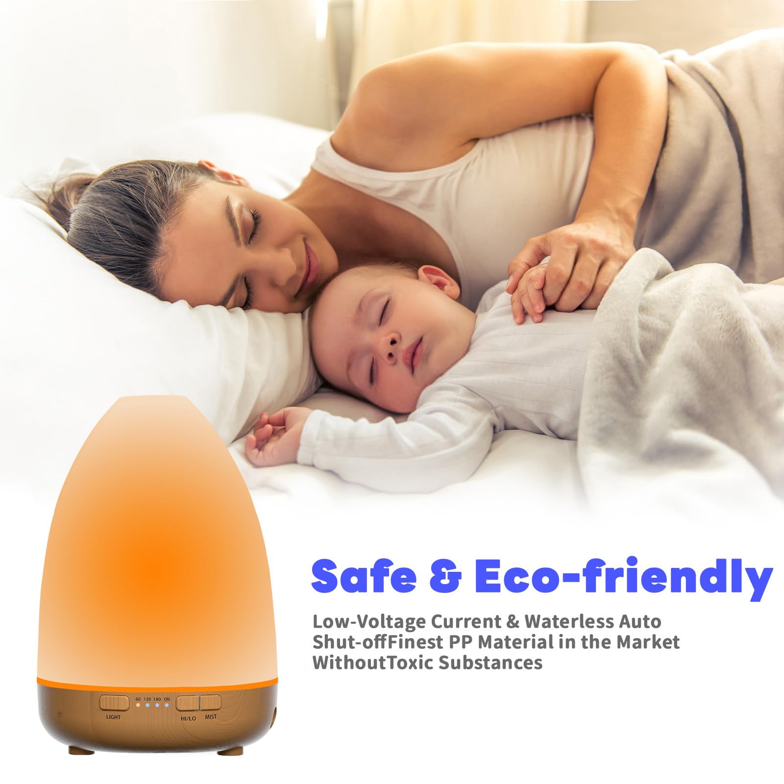 200ml Essential Oil Diffuser, Aromatherapy Diffuser,Enhanced Essential Oil Diffuser, Cool Mist Humidifier Lovegerger uk supplements