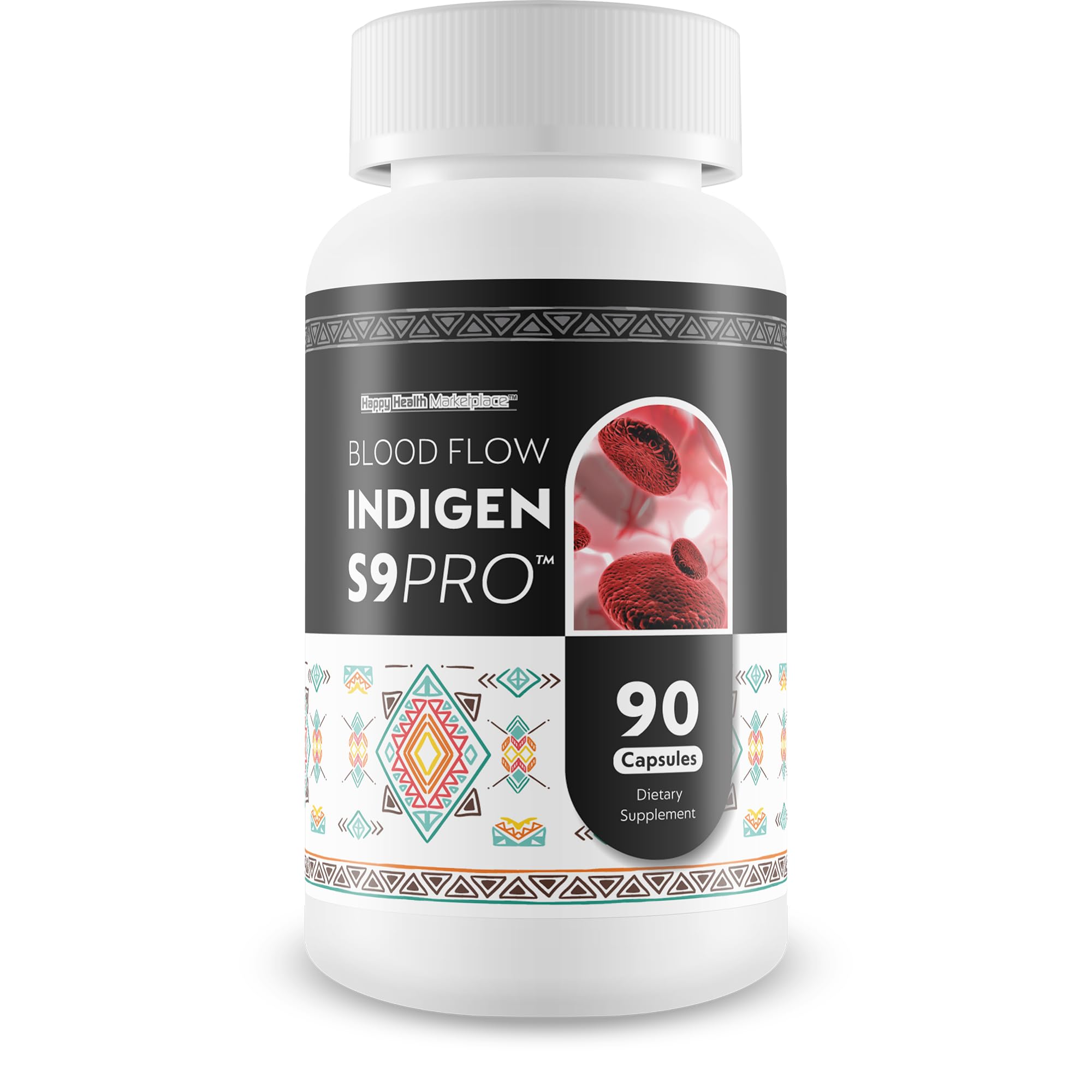 Blood Flow Indigen S9 Pro - Our Best Poor Circulation Supplements for Advanced Blood Flow Care - Blood Circulation Support - Blood Circulation Supplements for Healthy Blood Flow Help Blood Flow Pills Happy Health Marketplace uk supplements