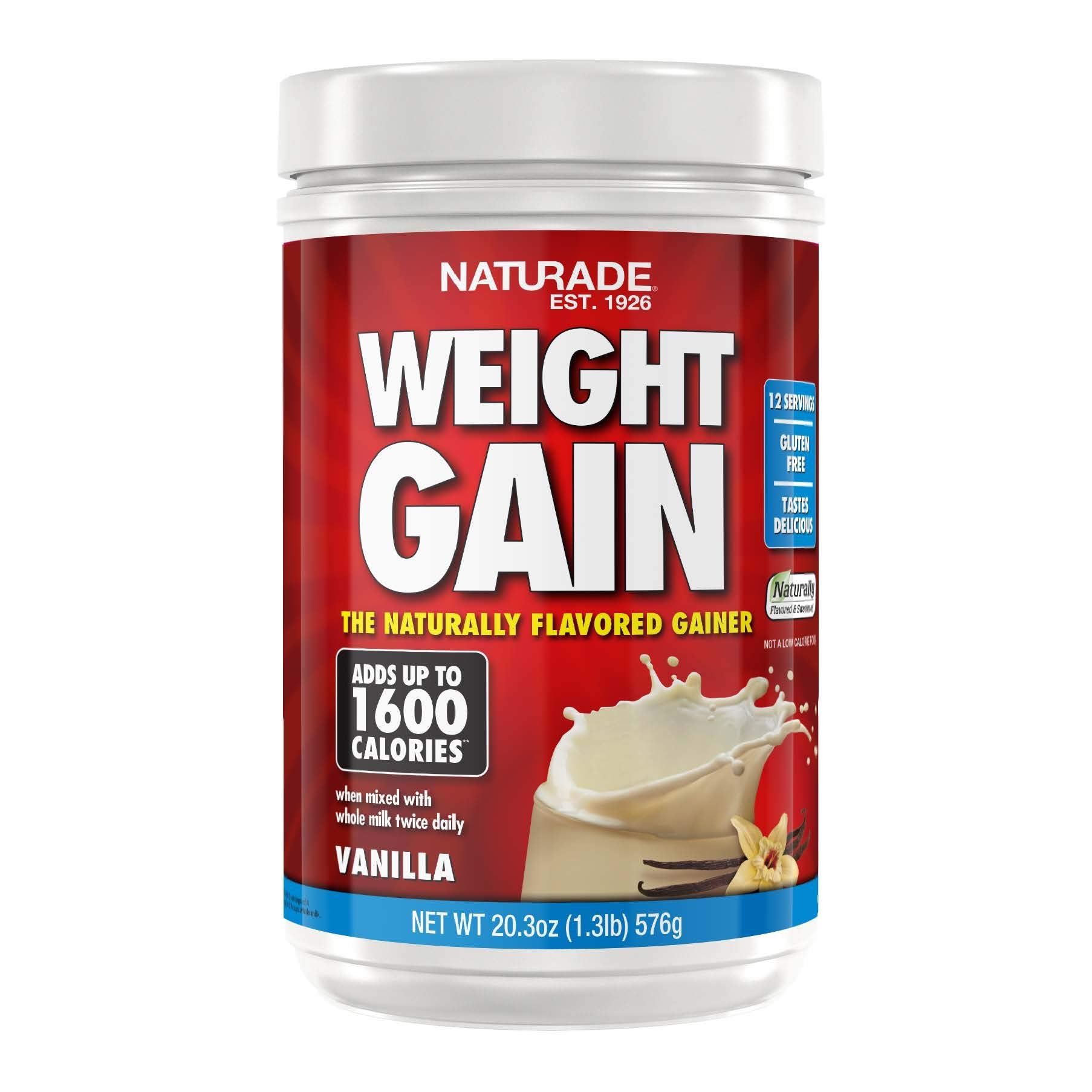 Naturade Weight Gain Instant Nutrition Drink Mix, Vanilla ,20.3 Ounce Naturade uk supplements