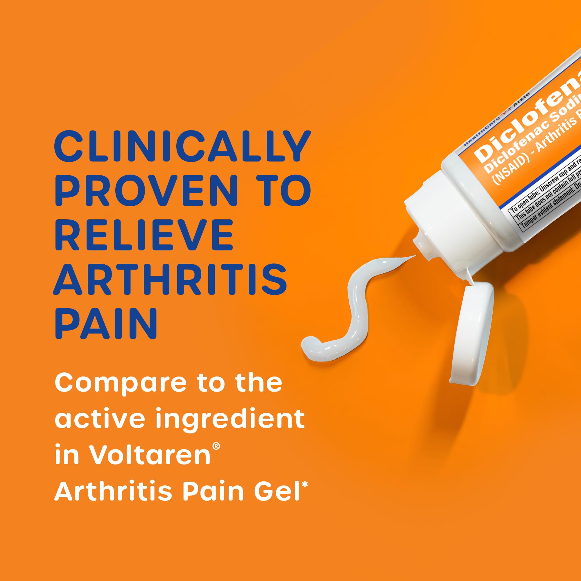 HealthCareAisle Diclofenac Gel, 1%, Arthritis Pain Relief - 150 g tube - Original Prescription Strength (NSAID) HealthCareAisle uk supplements
