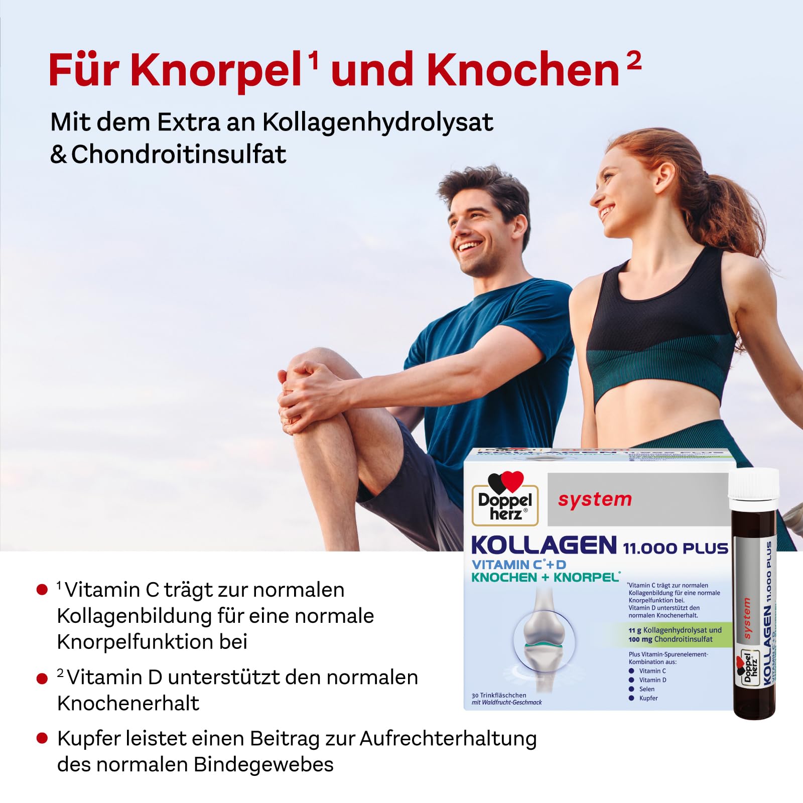 Doppelherz collagen 11,000 ampoules, 30 x 25 ml, PZN:7625039 My Store uk supplements