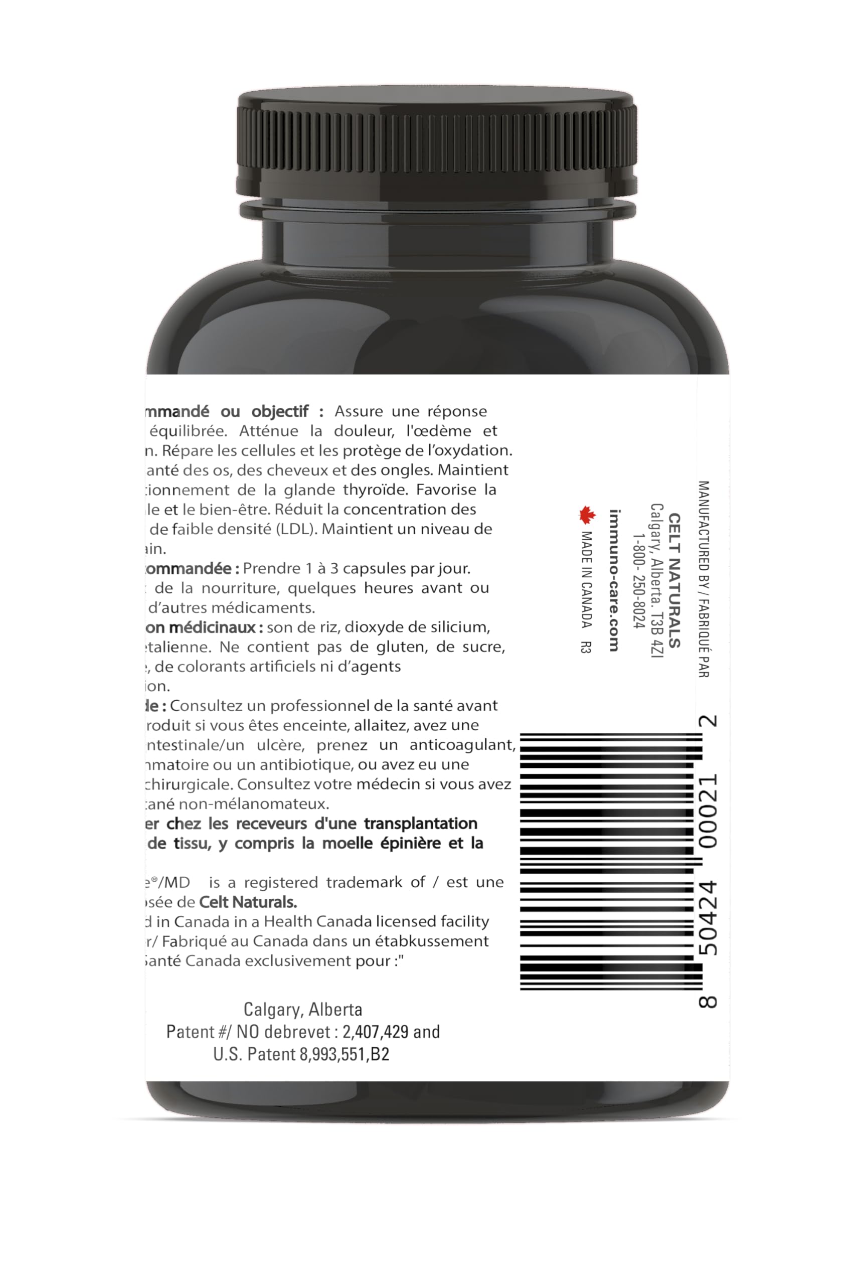 Celt Immunocare 60 v-caps - Potent Seasonal Allergy Blend - Adult Immunity Support - Cholesterol Modulator - Plant Sterols Ultra Strength - 7 Key Immunity Enhancing Ingredients Celt Immuno-Care uk supplements